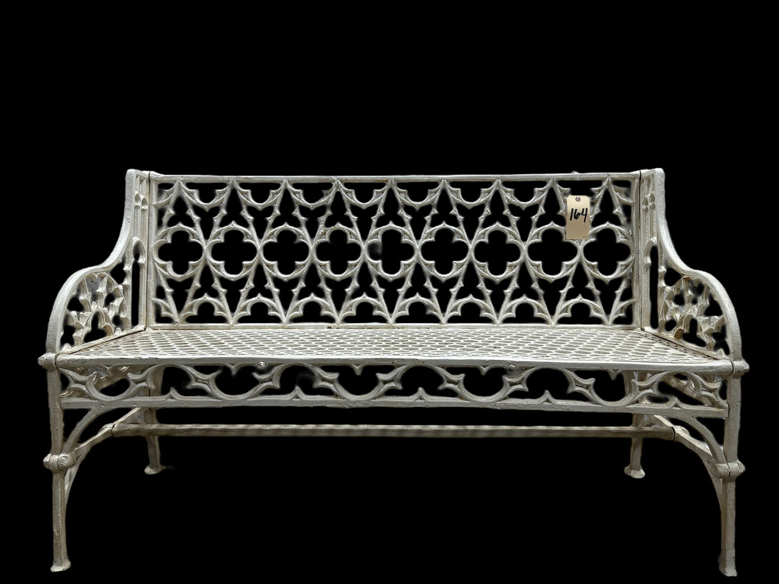 Cast Iron Bench: Cast Iron Bench. Measures 33" x 55" x 17"