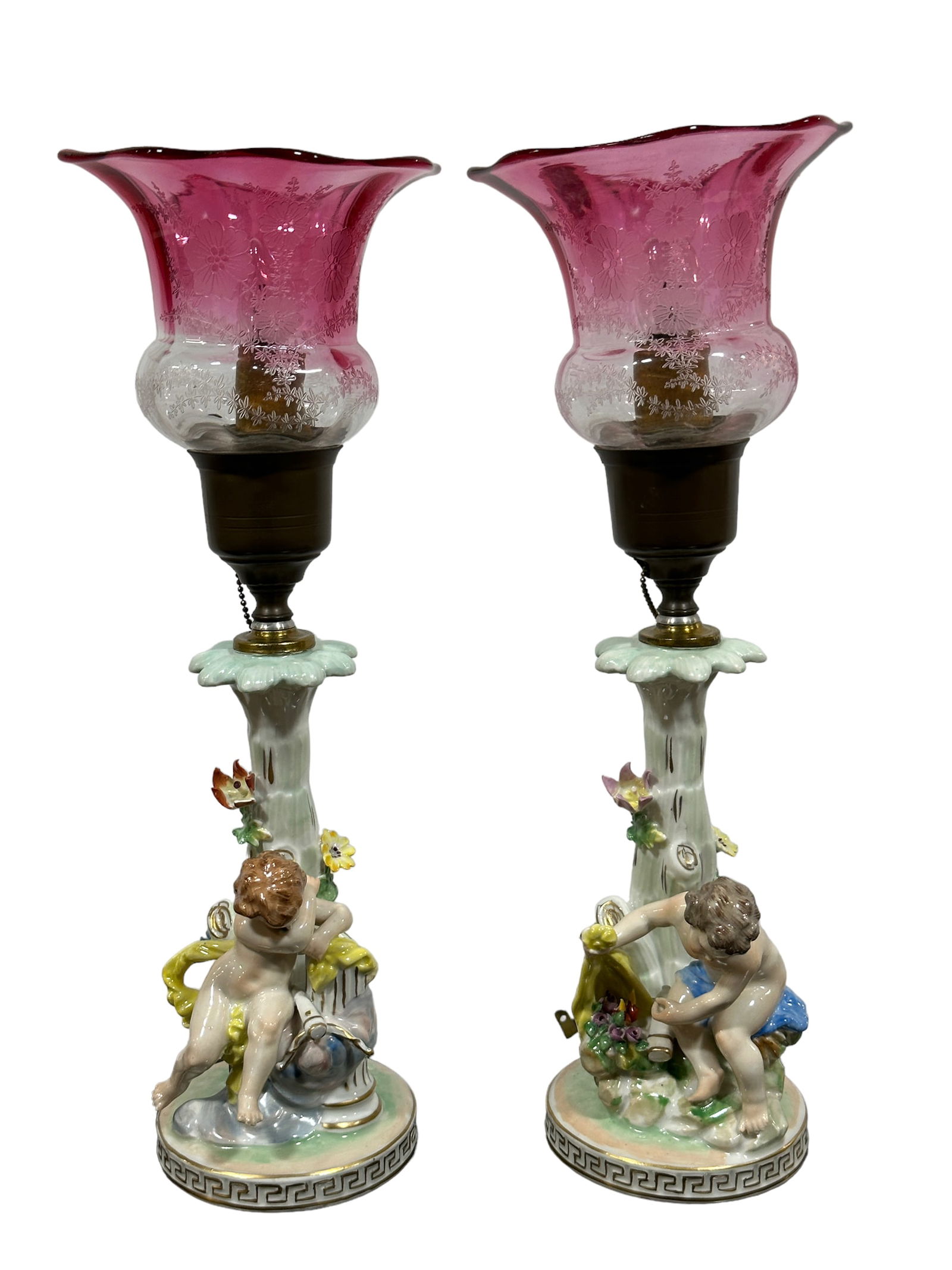 Pair of Dresden Table Lamps (1 of 5)