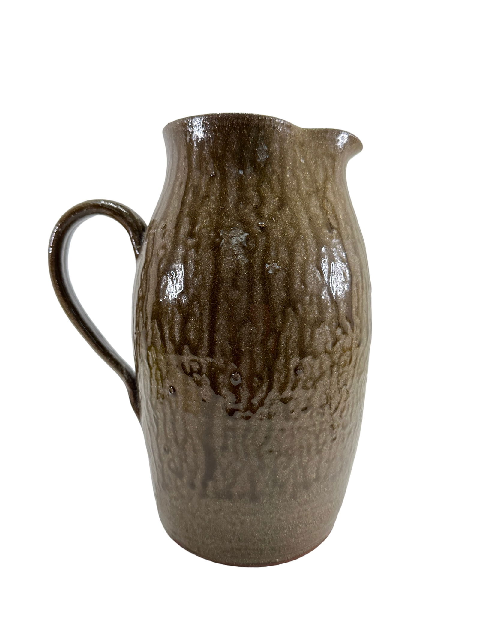 Signed John Cofer Pottery Pitcher (1 of 4)