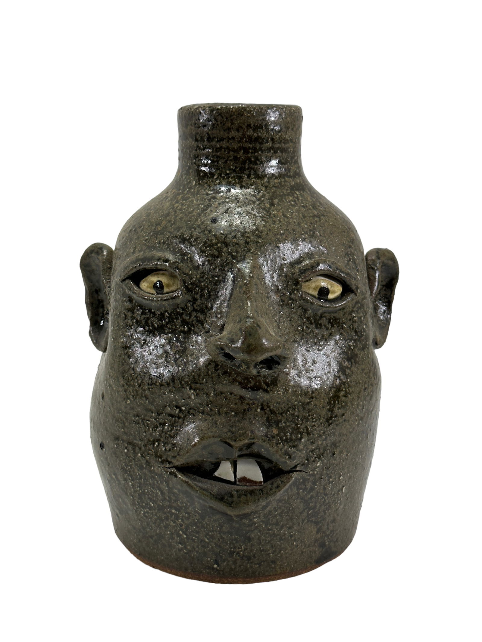 Signed David Meaders Face Jug (1 of 5)