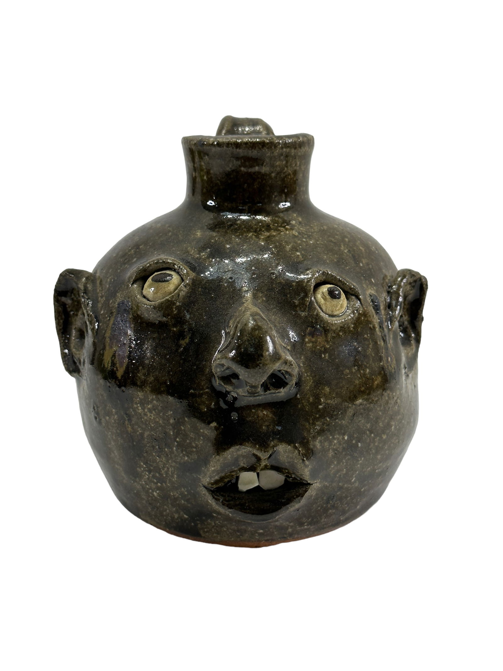 Signed David R. Meaders Face Jug (1 of 5)