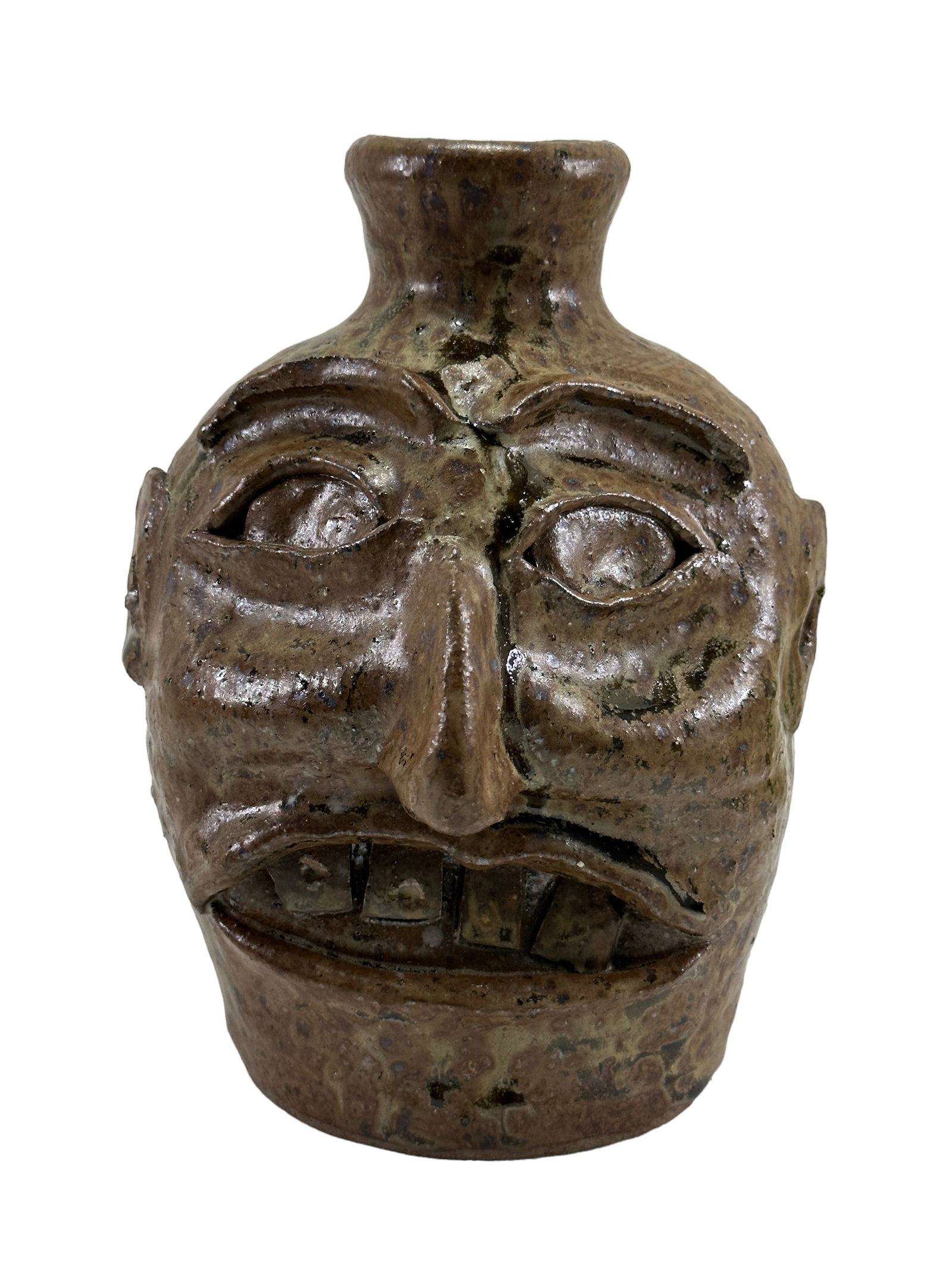 Signed Daniel Bollinger Face Jug (1 of 4)