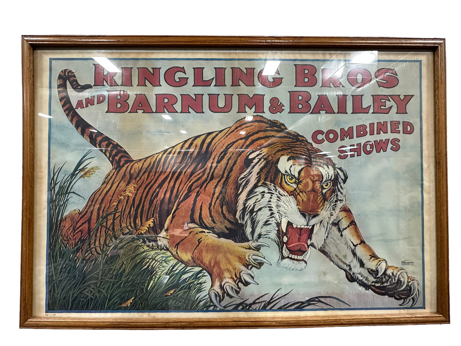 Framed Tiger Ringling Bros and Barnum & Bailey Print (1 of 3)