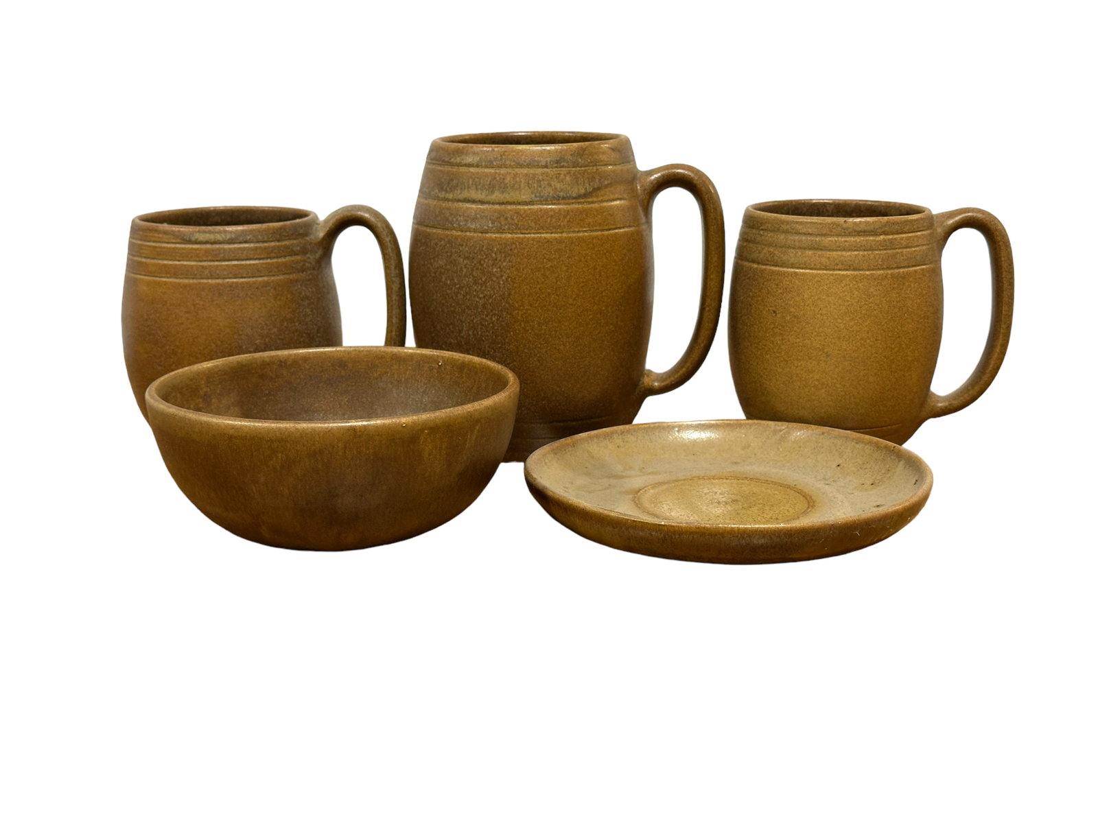 Lot of 5 W.J. Gordy Pottery Pieces: Lot of 5 W.J. Gordy Pottery Pieces