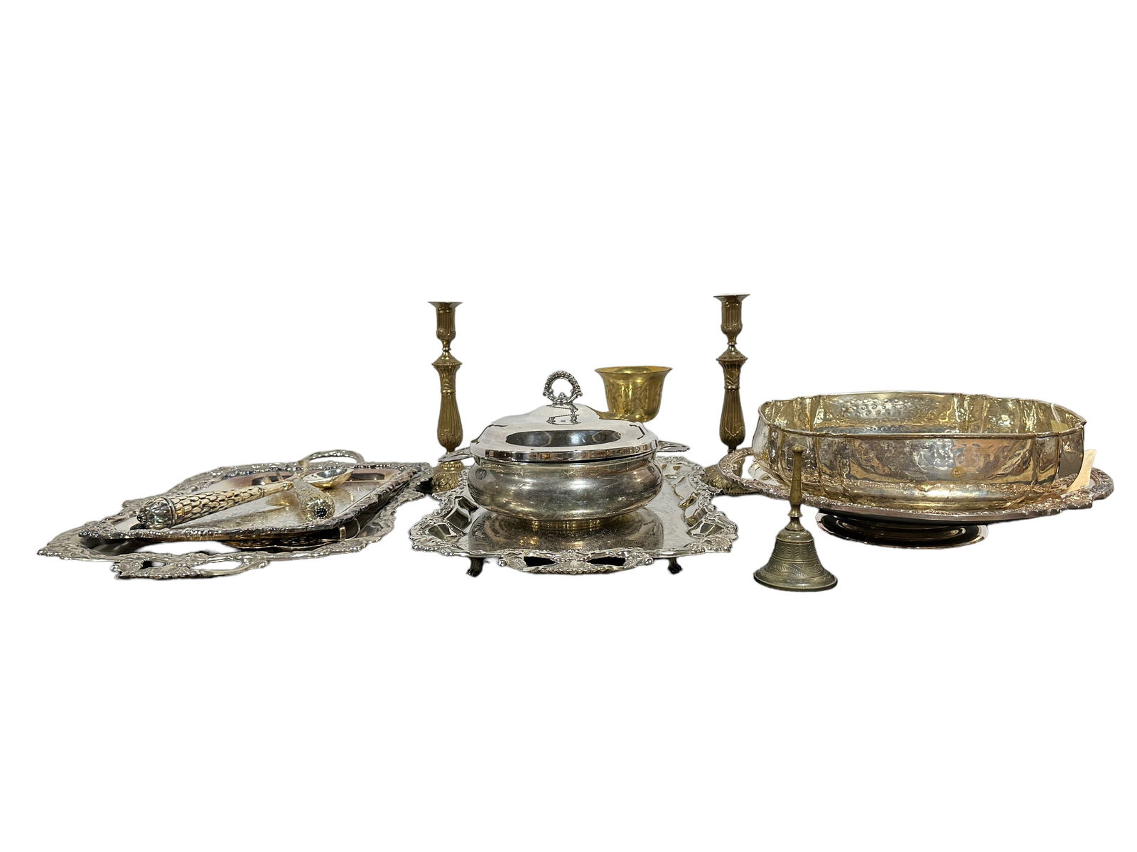 Lot of Assorted Silver Plate Pieces & Items (1 of 3)