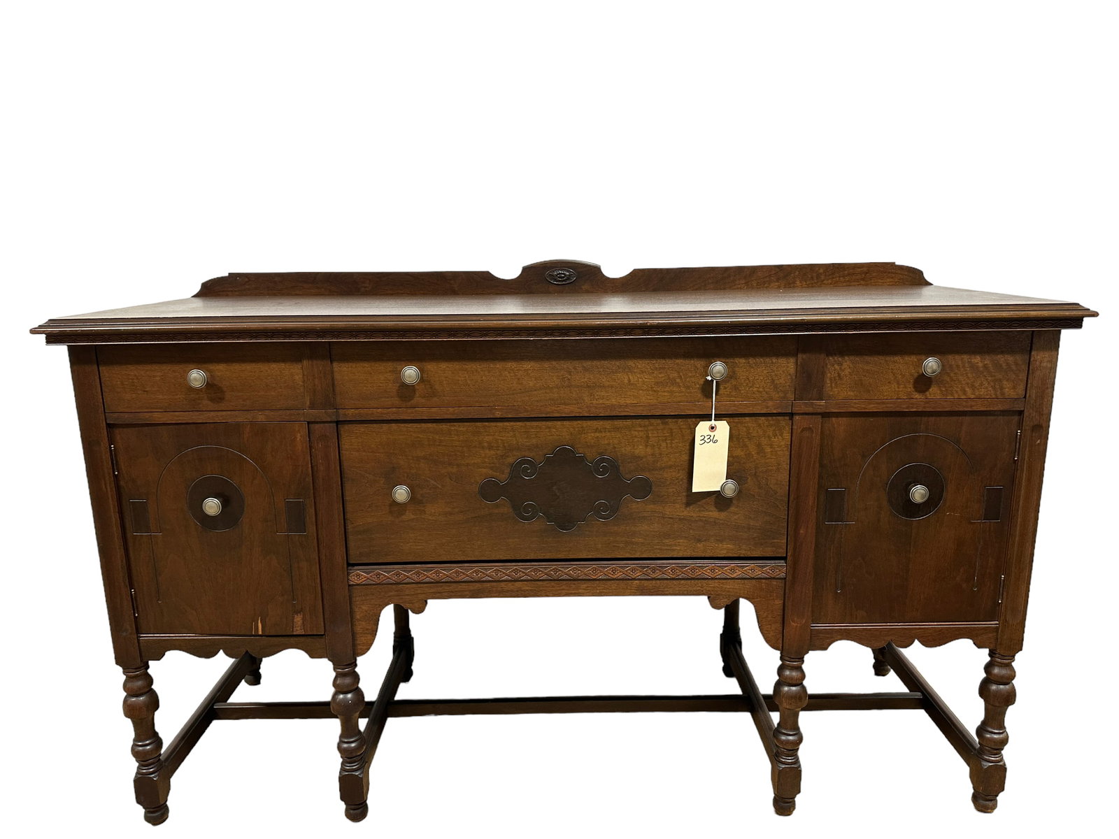 Rockford National Furniture Sideboard: Rockford National Furniture Sideboard. Measures approx. 22" x 66" x 39.5"
