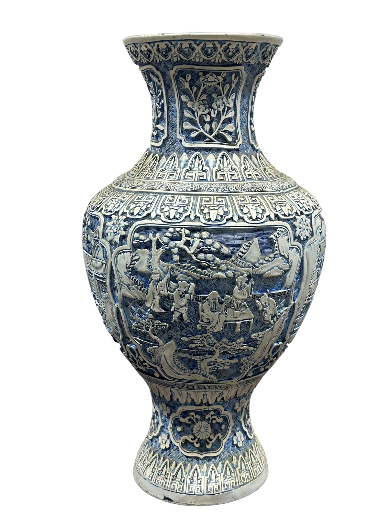 Carved Asian Vase (1 of 5)