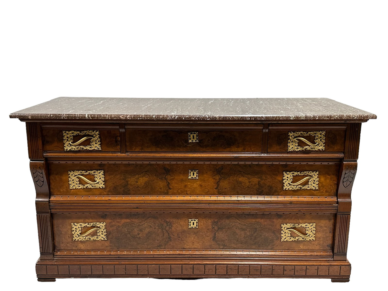 Antique Marble Top Chest (1 of 5)
