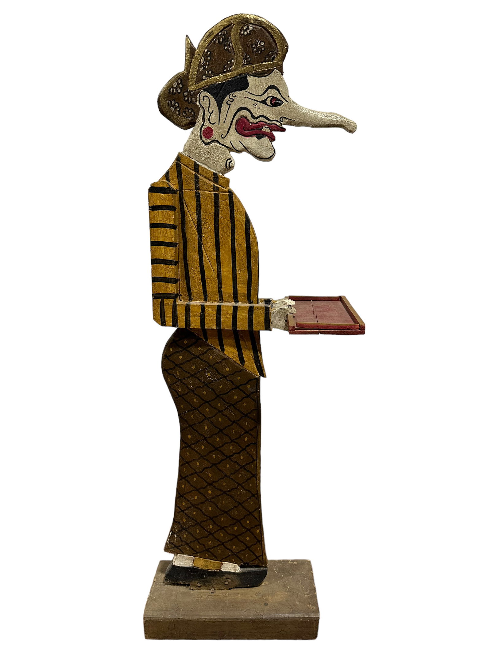 Wood Folk Art Dumb Waiter (1 of 4)