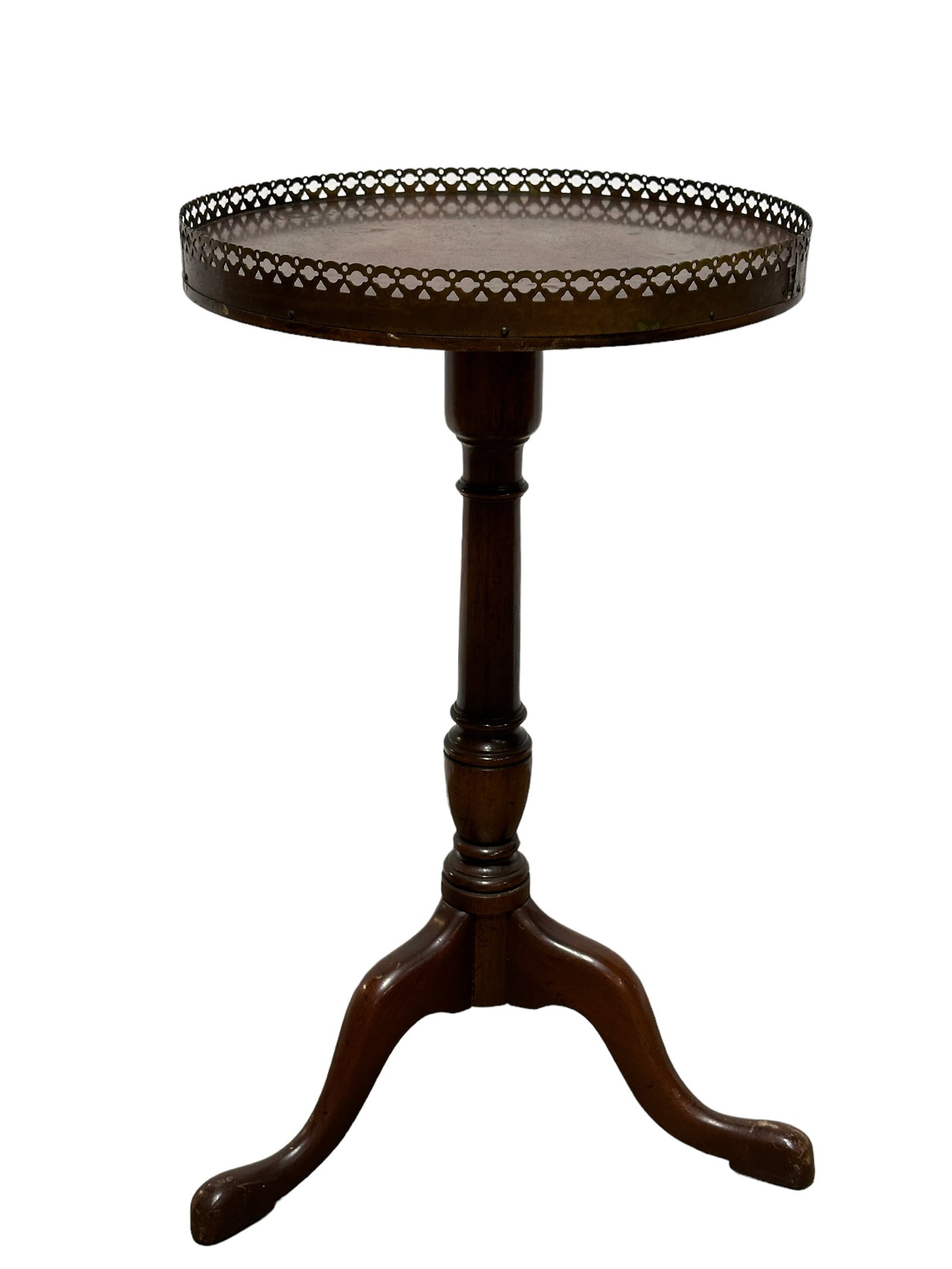 Small Antique Pedestal Table (1 of 3)
