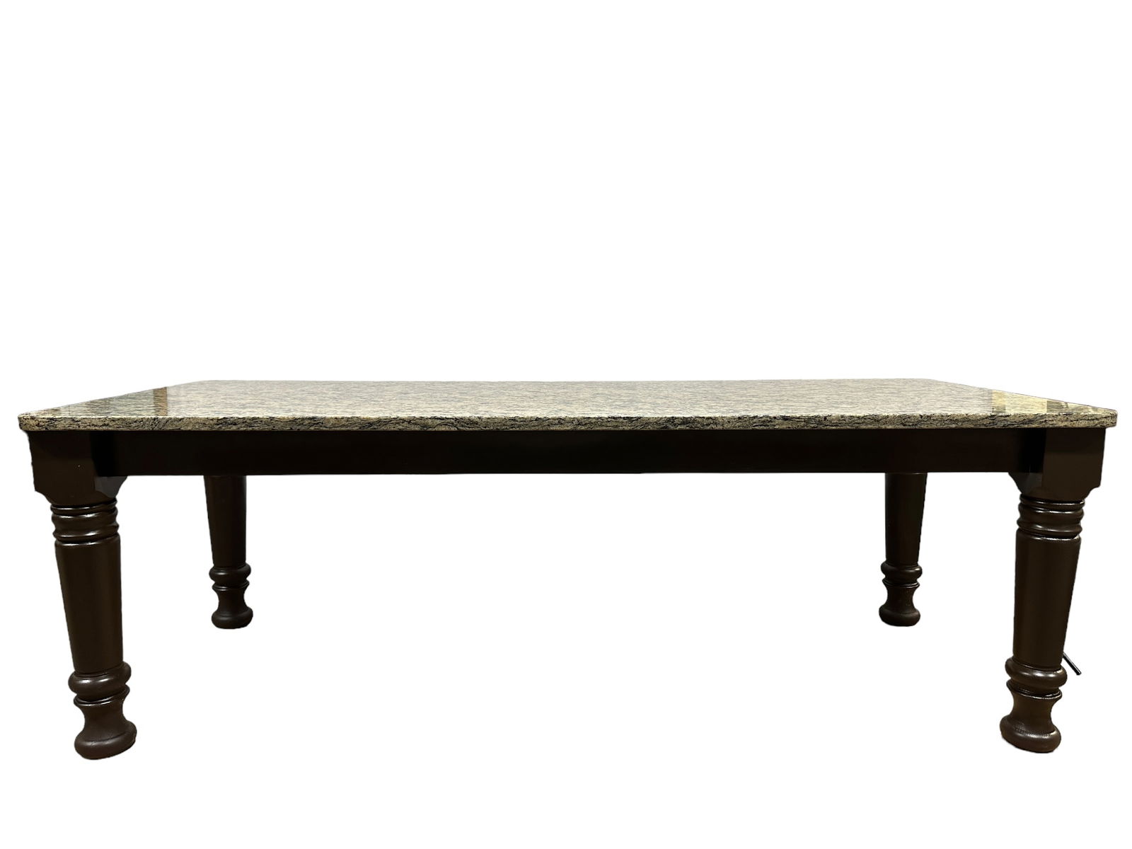 Large Granite Top Dining Table Auction