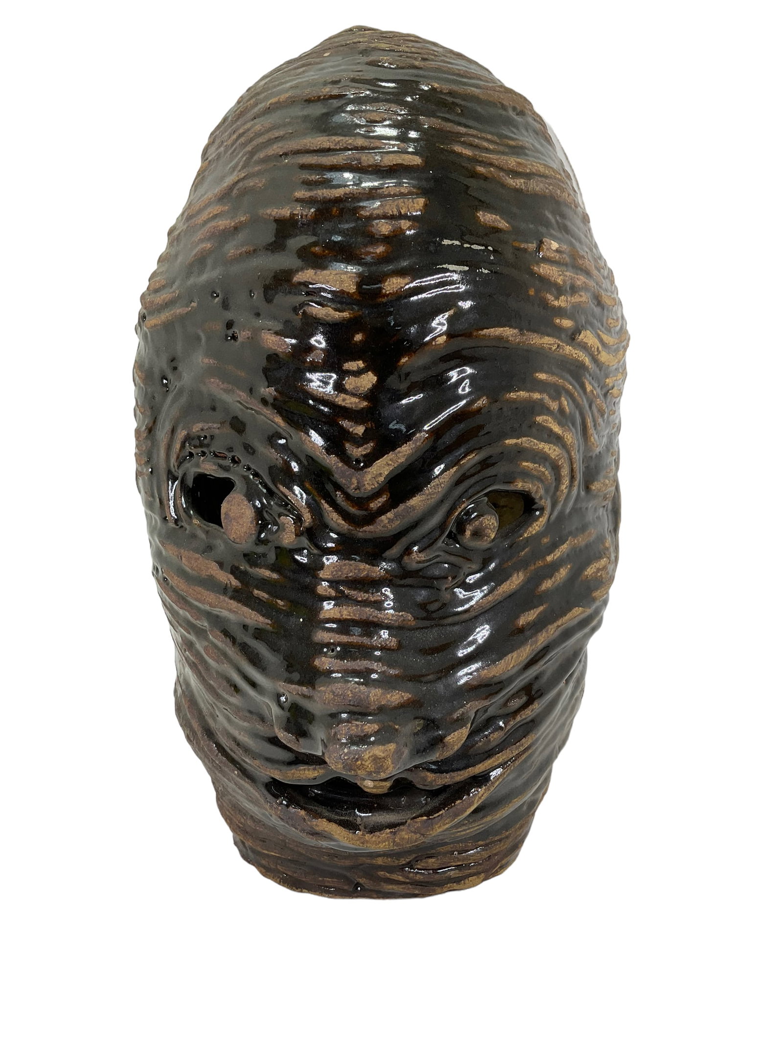 Pottery Mummy Face Jug (1 of 4)