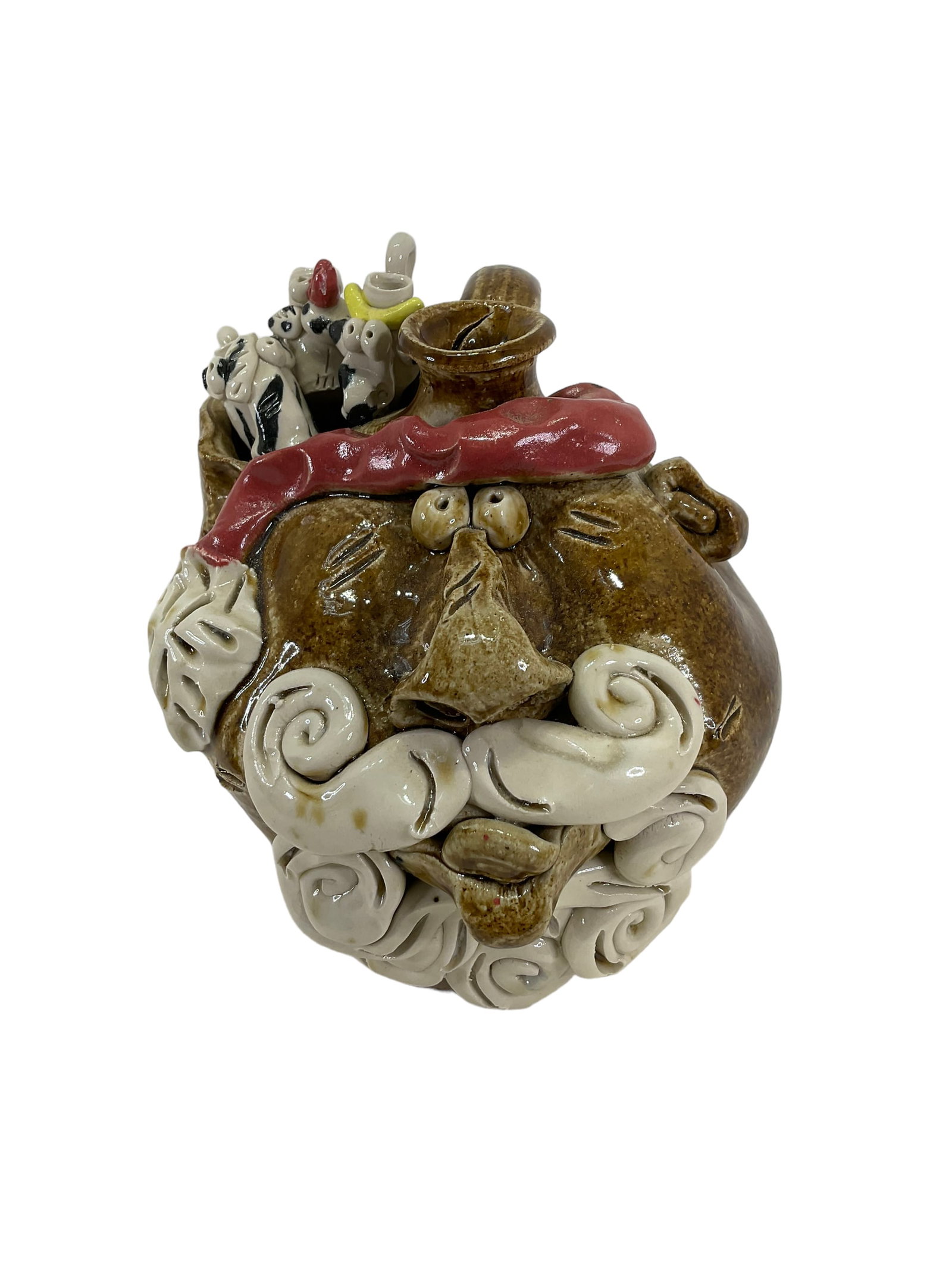 Amy Peraldo Pottery Face Jug (1 of 5)