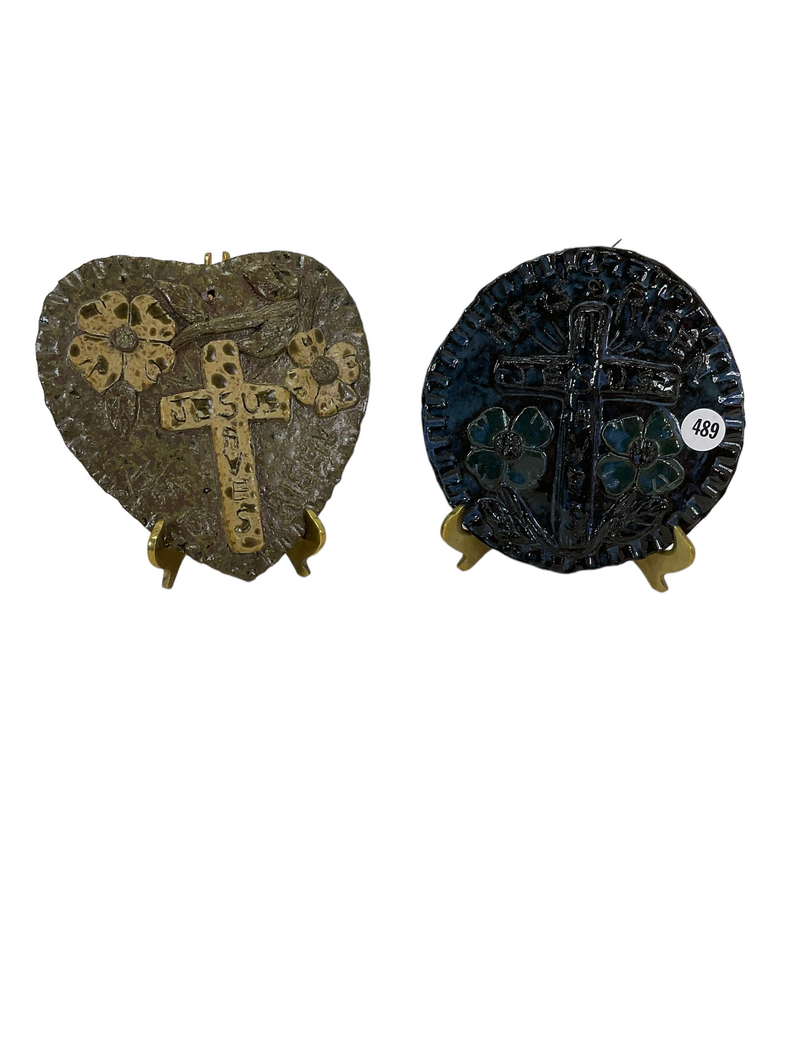 2 Kale Pottery Signed Plaques (1 of 5)