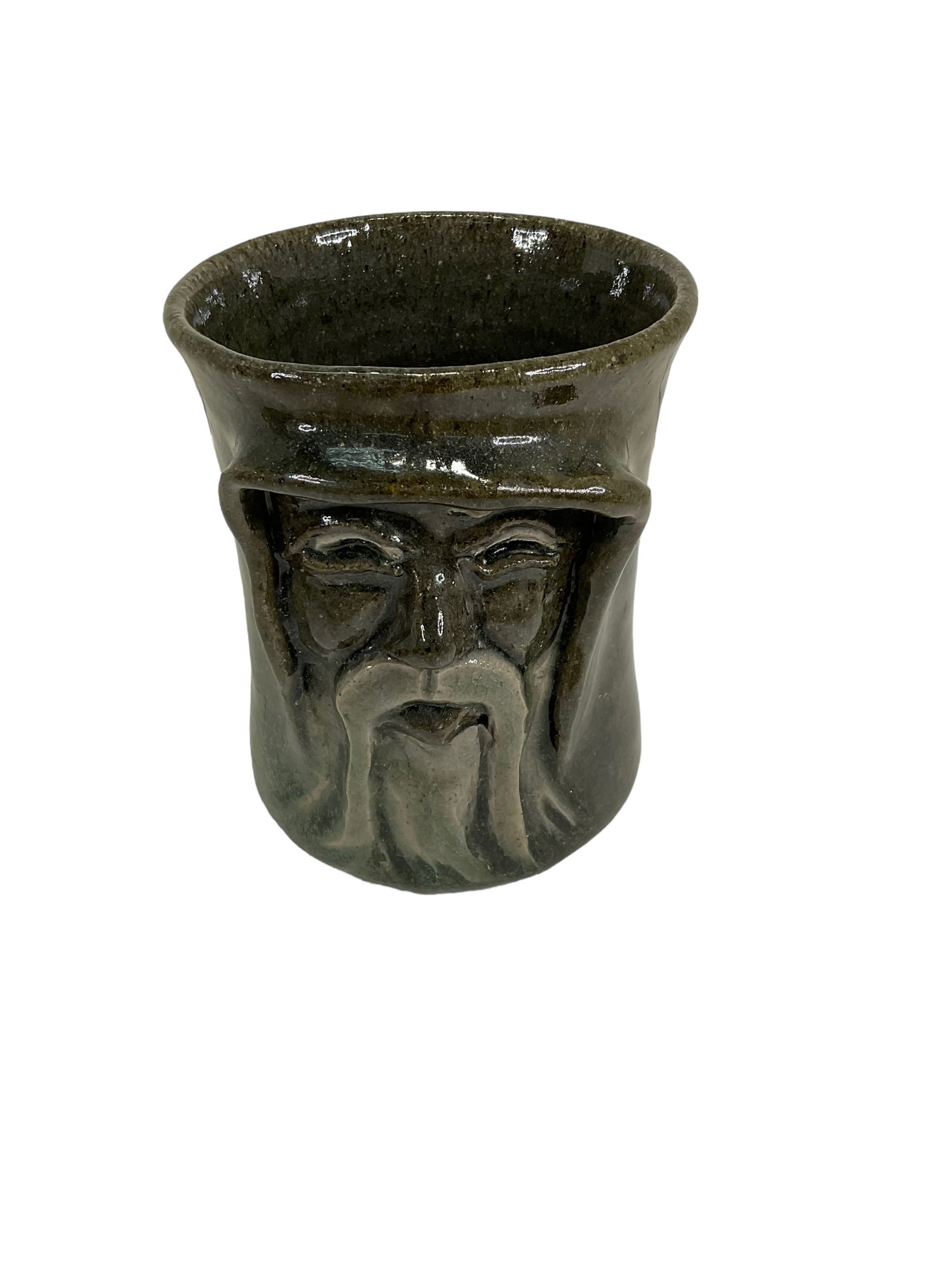 Mike Calhoun Pottery Santa Face Mug (1 of 4)