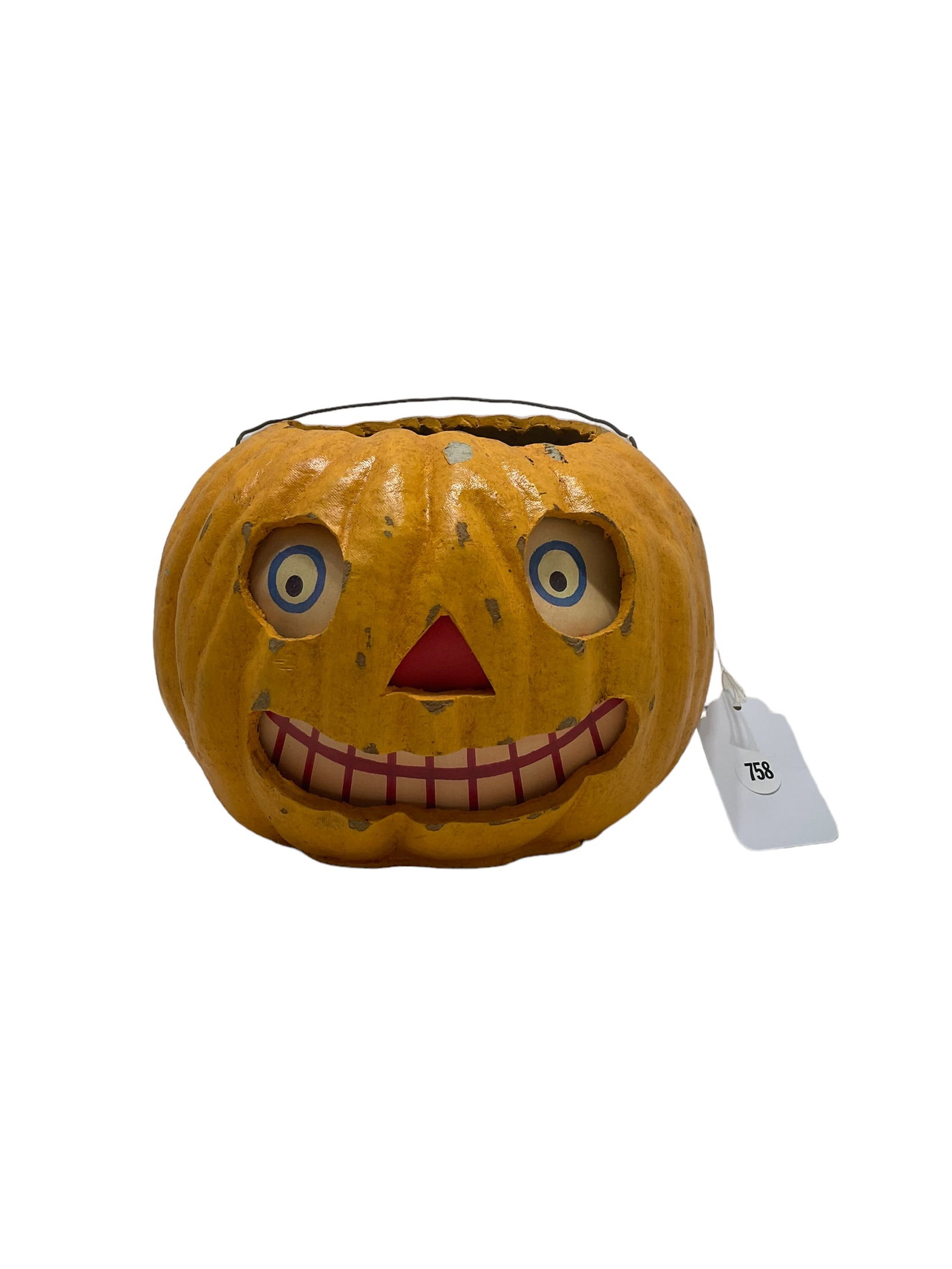 Jamieson Studios Folk Art Paper Mache Pumpkin (1 of 4)