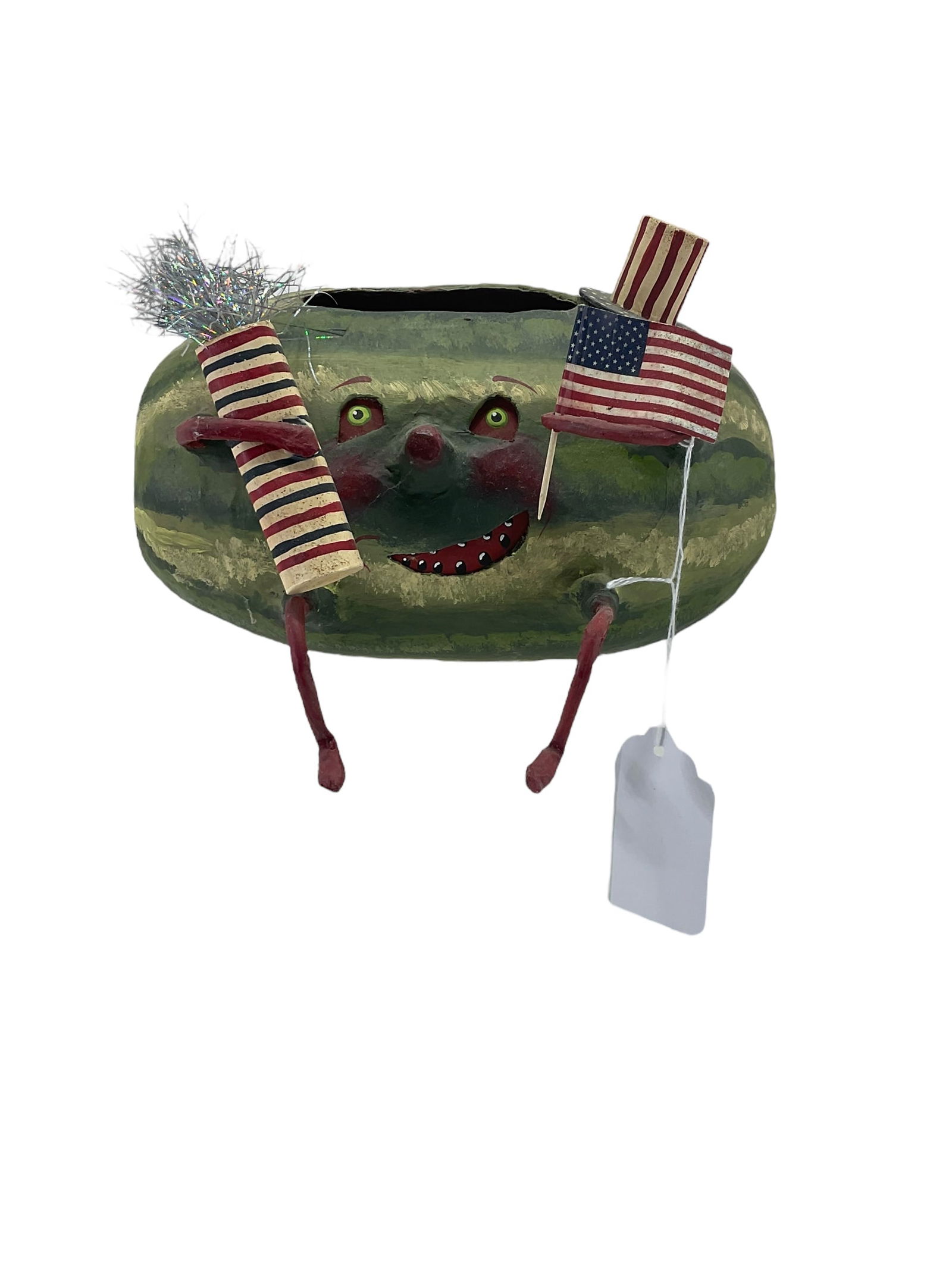 Paper Mache American Watermelon Lantern (1 of 4)