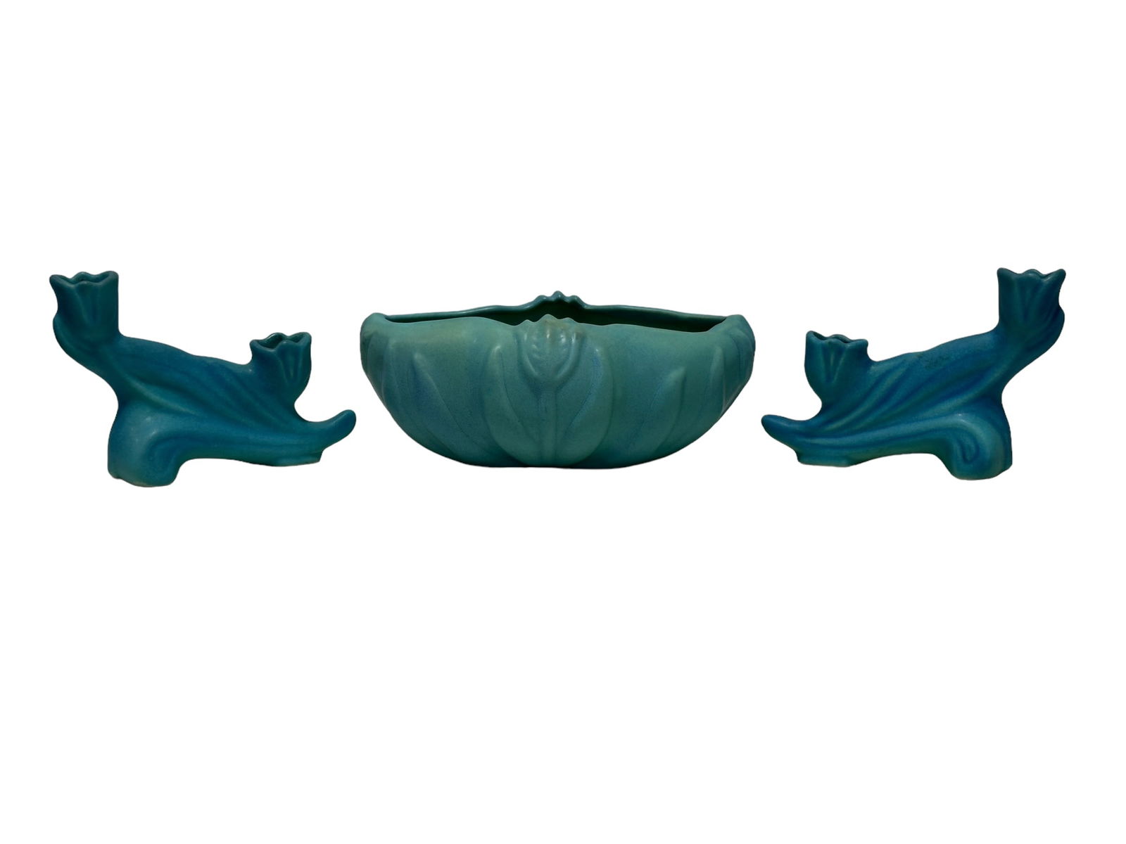 3 Pc Van Briggle Pottery Set (1 of 8)