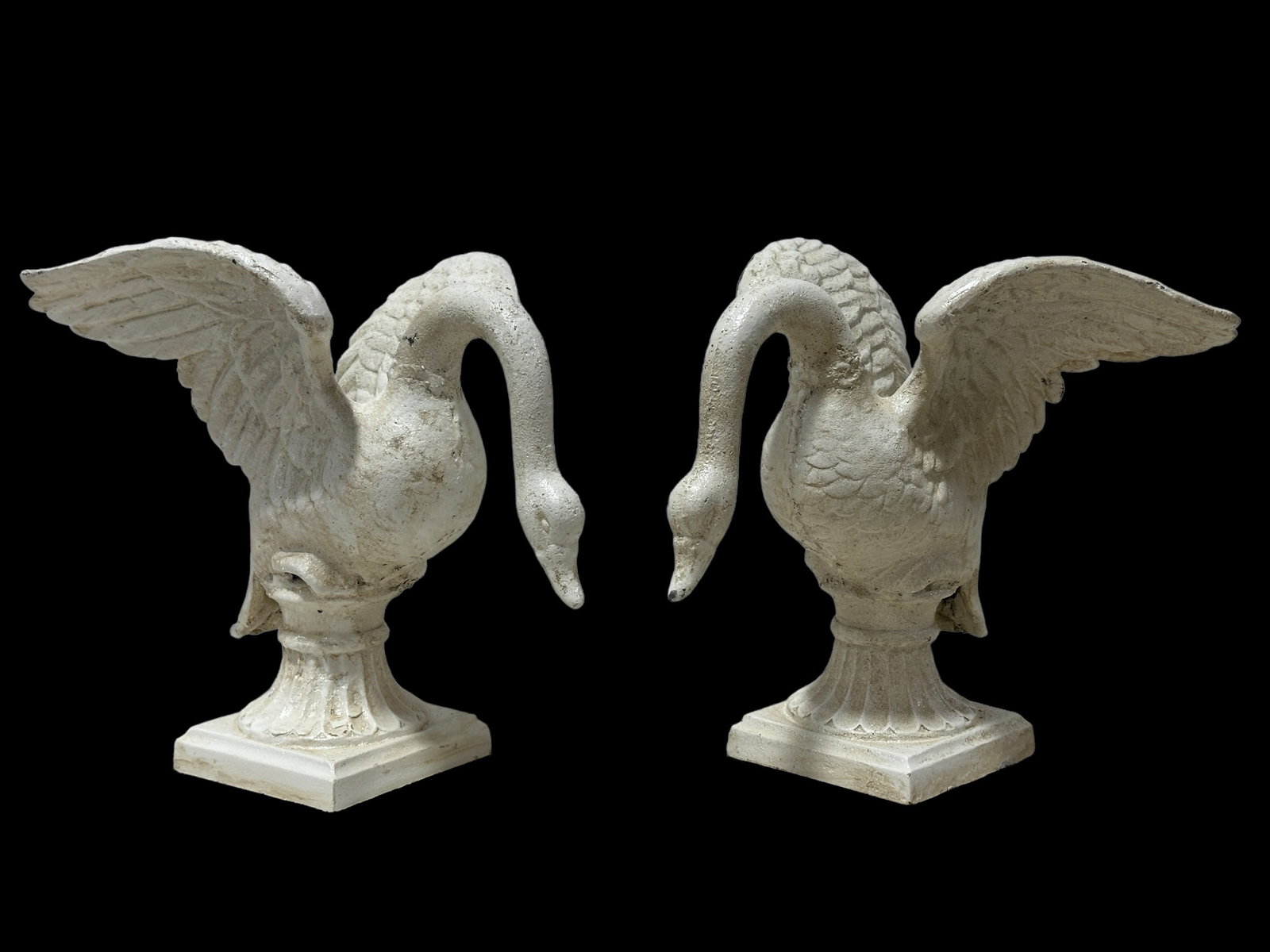 Pair of Cast Iron Swan Figures (1 of 5)