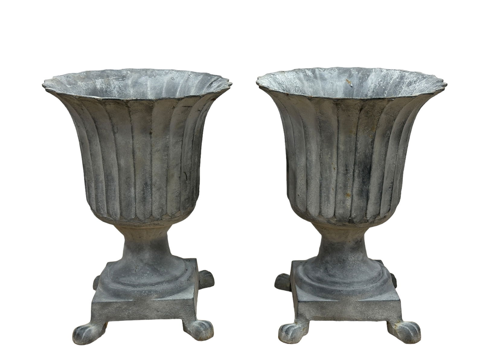 Pair of Cast Iron Planters (1 of 4)