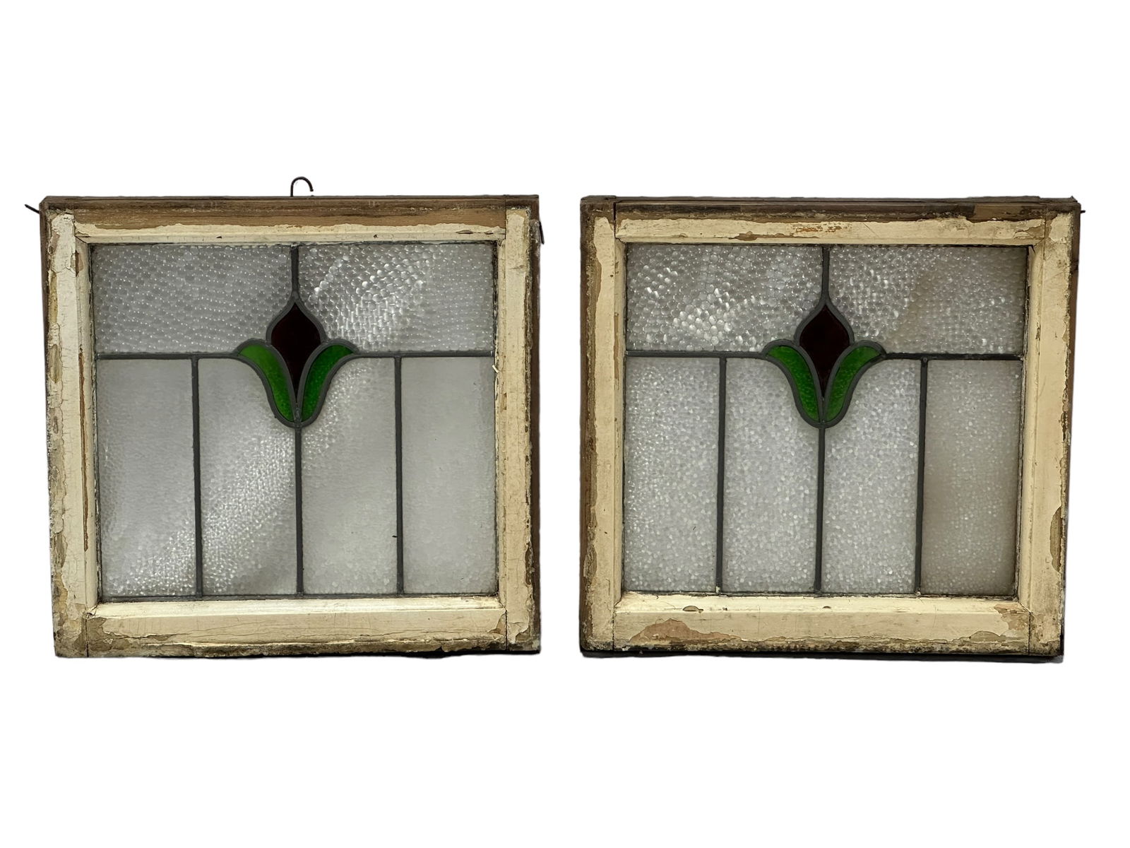 2 Antique Stained Glass Windows (1 of 3)