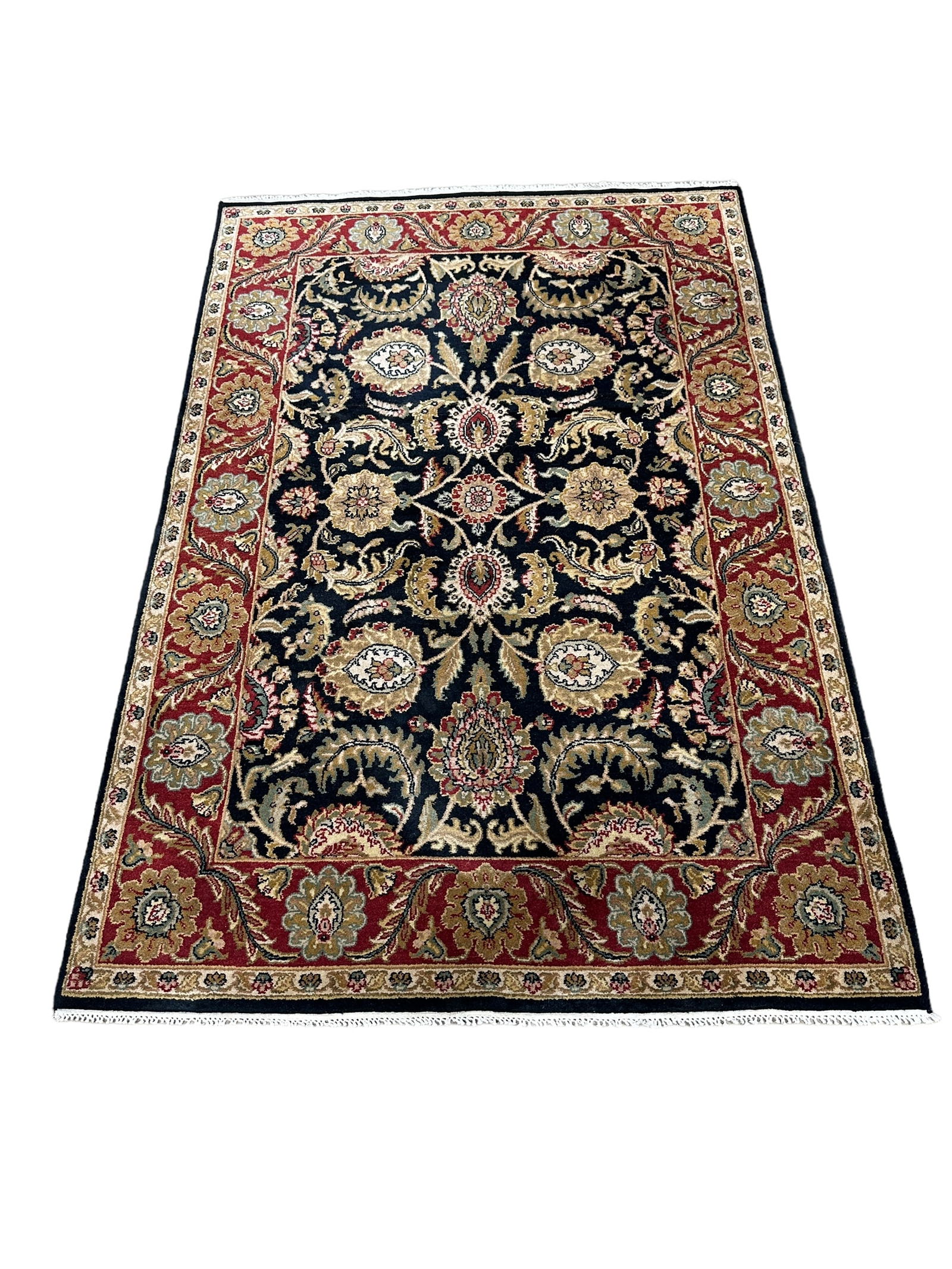 Hand Made "Mogul" Indian Wool Rug (1 of 4)