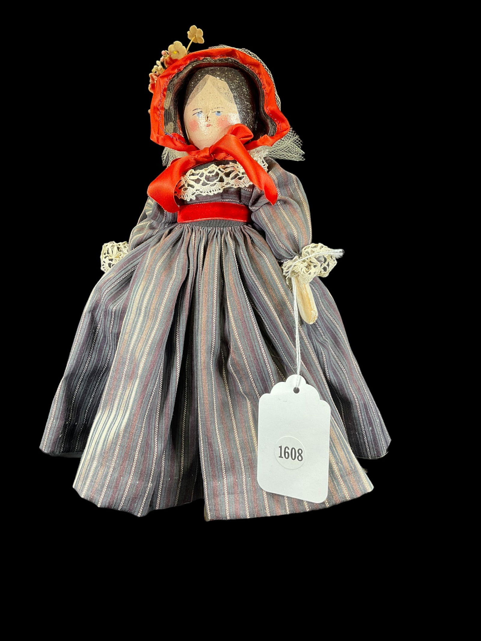 Antique Wooden Peg Doll (1 of 3)