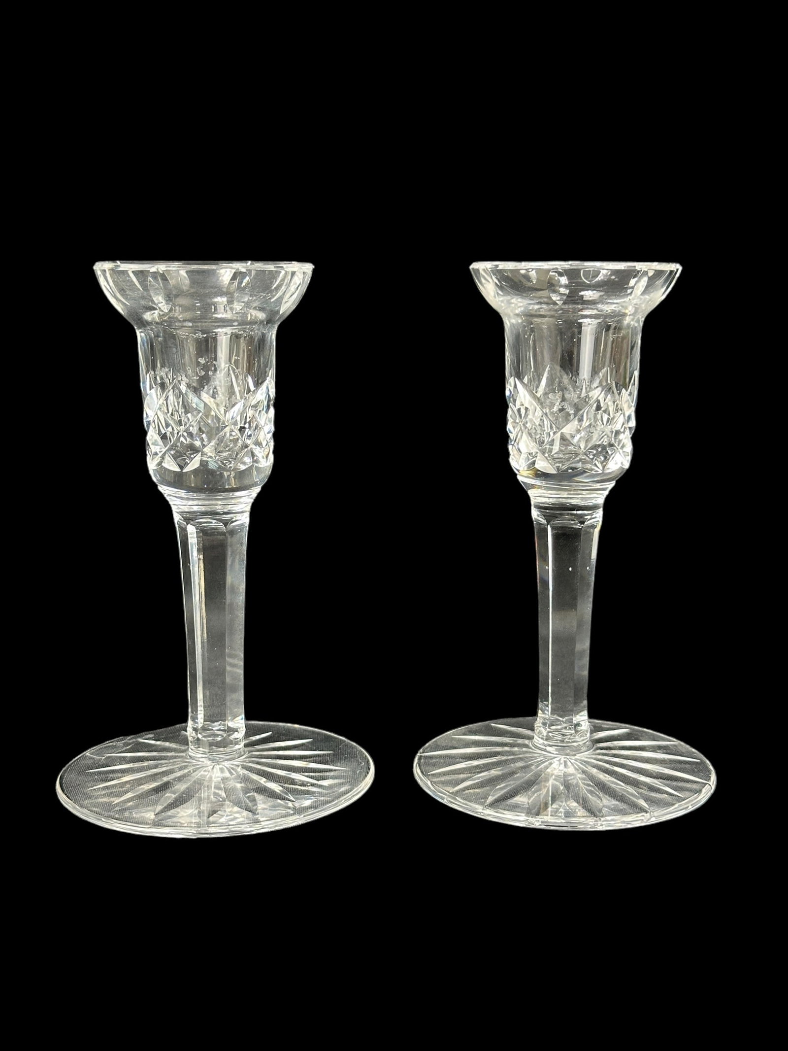 Pair of Waterford Lismore Crystal Candle Sticks (1 of 6)
