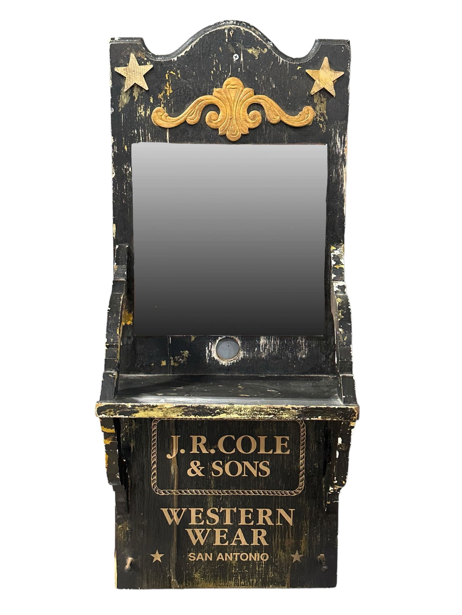 J.R. Cole & Sons Advertising Mirrored Wall Shelf (1 of 5)