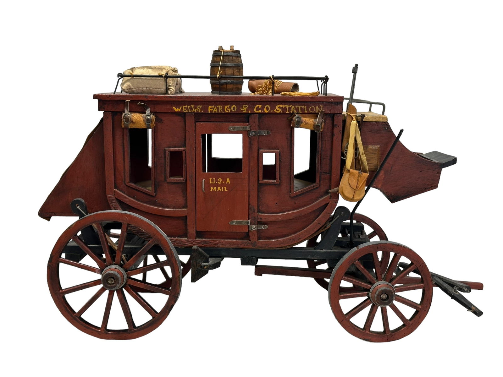 Wells Fargo & Co. Station US Mail Stage Coach Model (1 of 7)