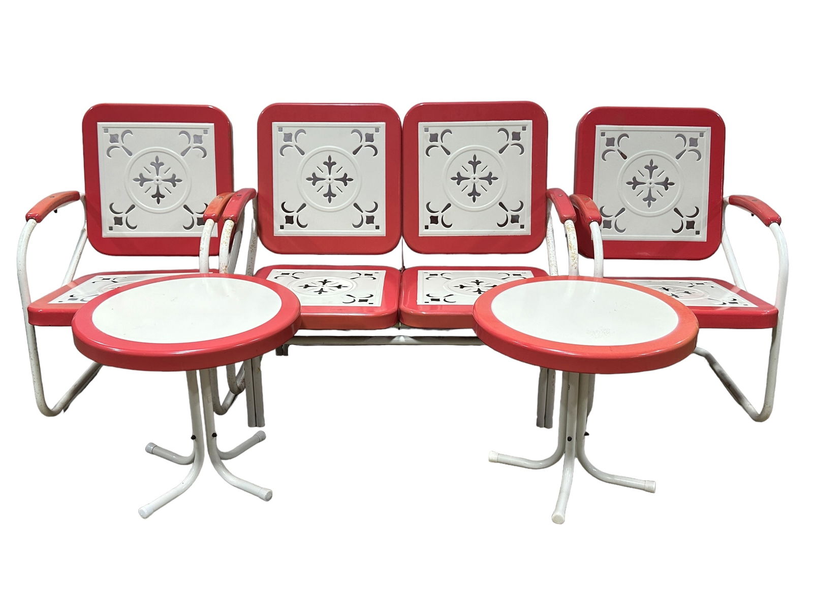 5 Pc Vintage Metal Outdoor Set (1 of 11)
