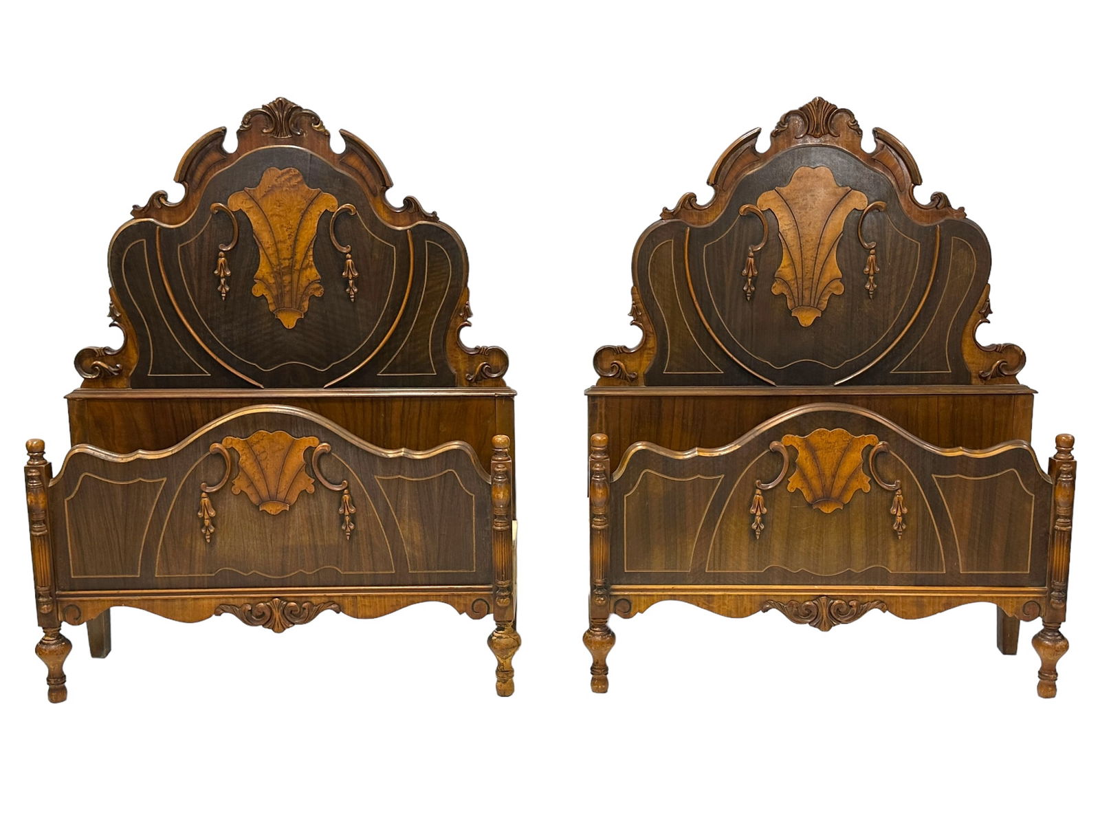 Pair of Antique Twin Bed Frames (1 of 8)