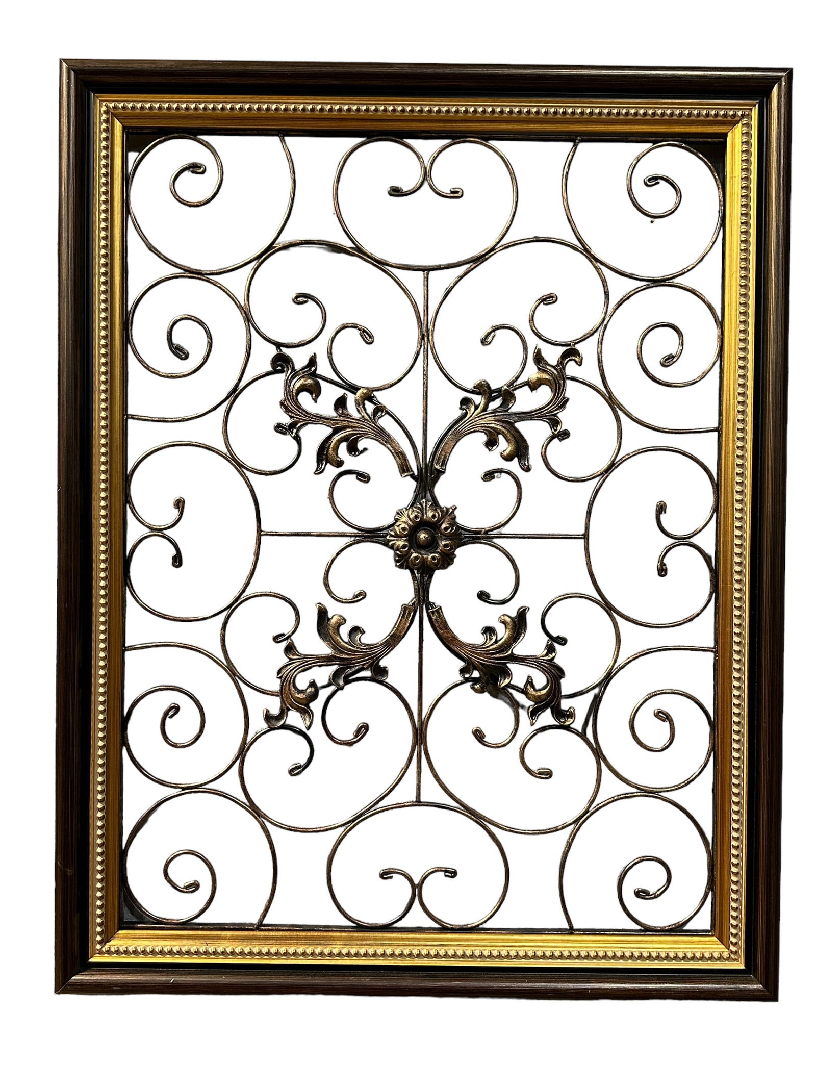 Framed Metal Wall Hanging Decor (1 of 3)