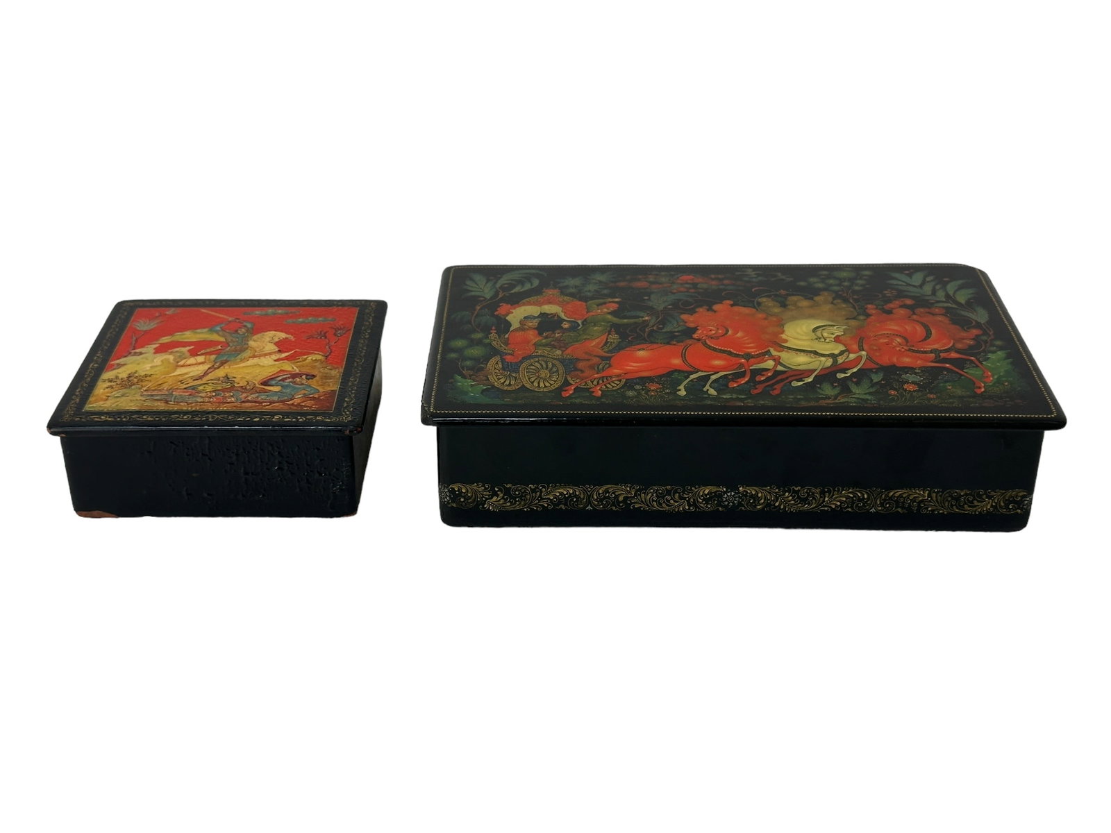 2 Russian Lacquer Boxes (1 of 12)