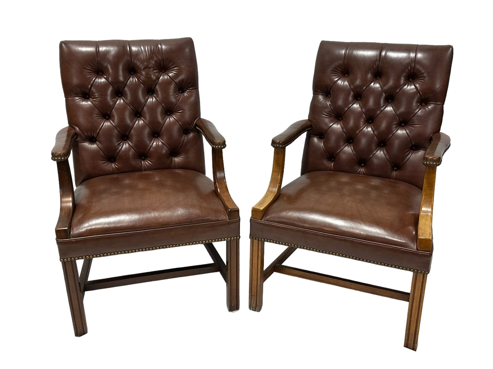 Pair of Leather Arm Chairs (1 of 4)