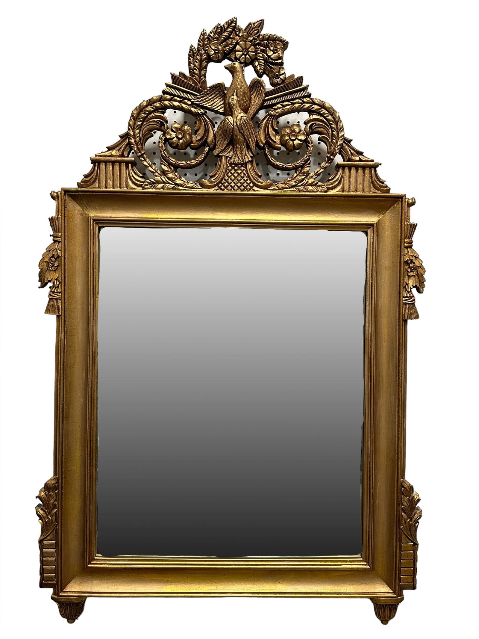 Ornate Bird Gold Gilt Mirror (1 of 4)