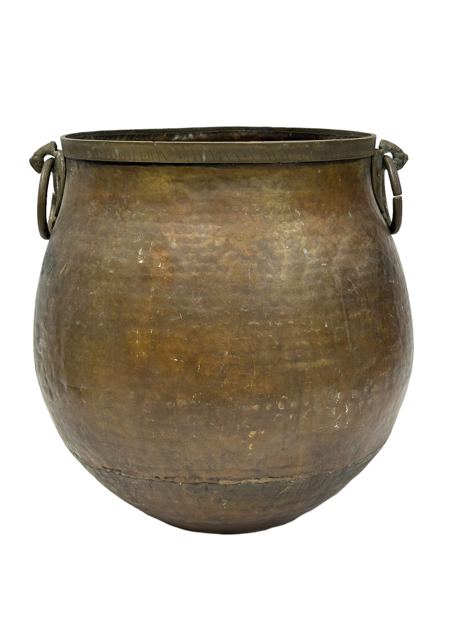 Large Hammered Copper Tub Handles (1 of 7)