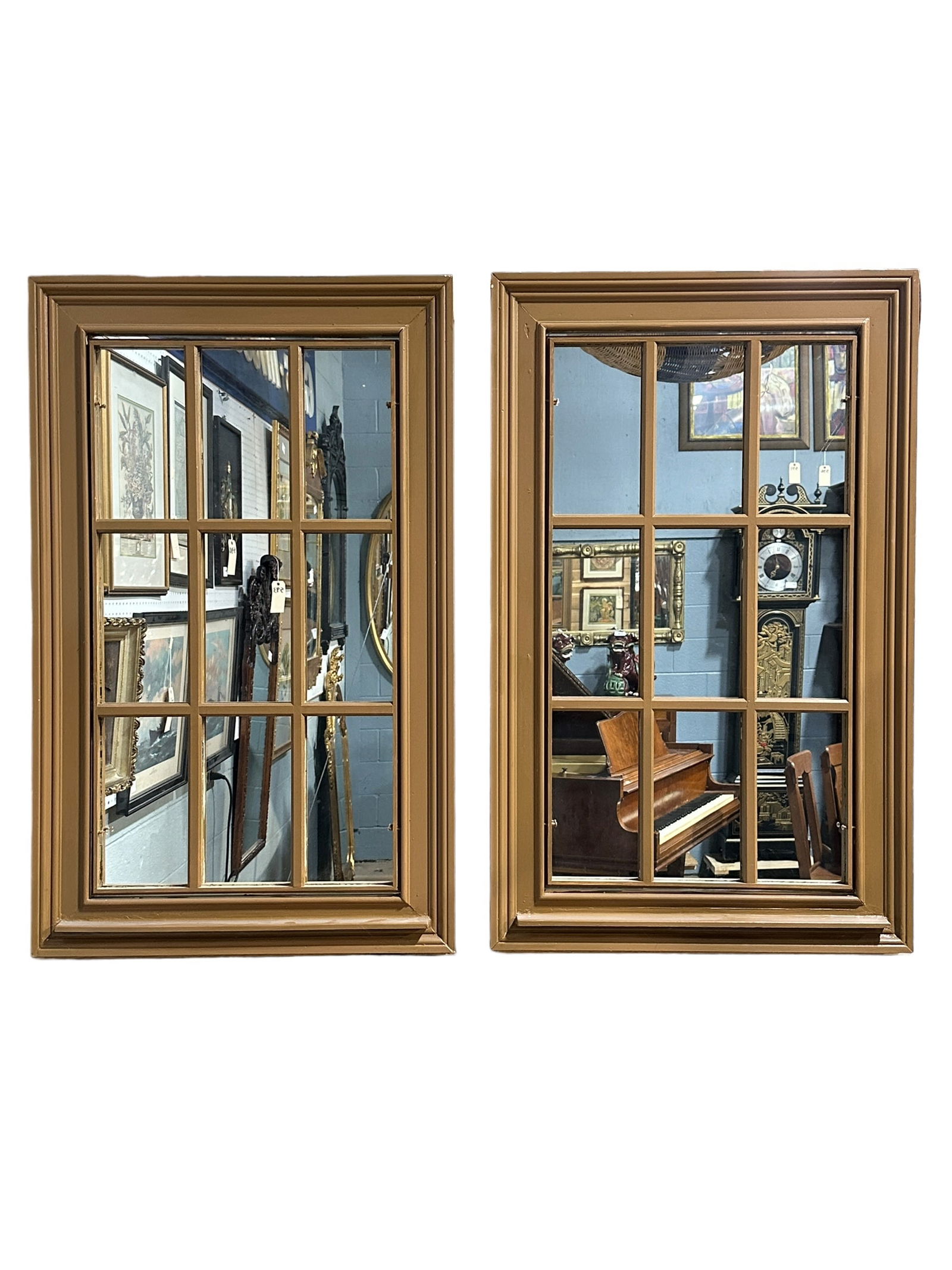 Pair of Window Frame Mirrors (1 of 2)