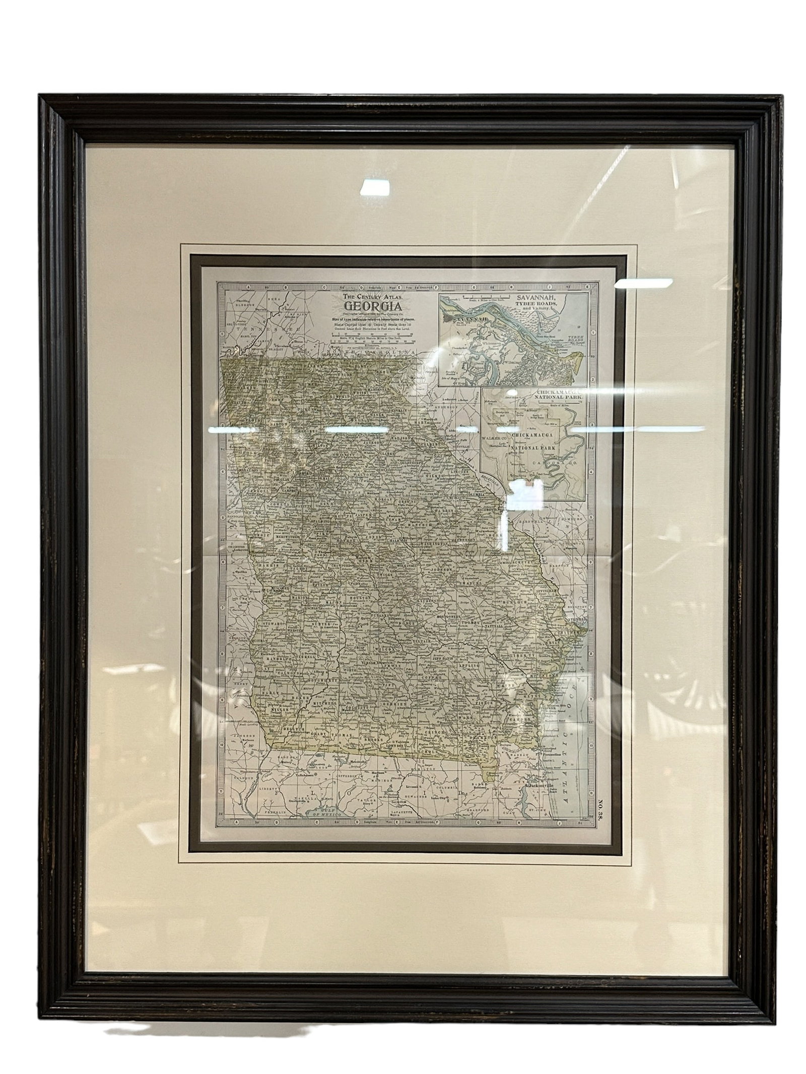 Antique Century Atlas Georgia Map (1 of 4)