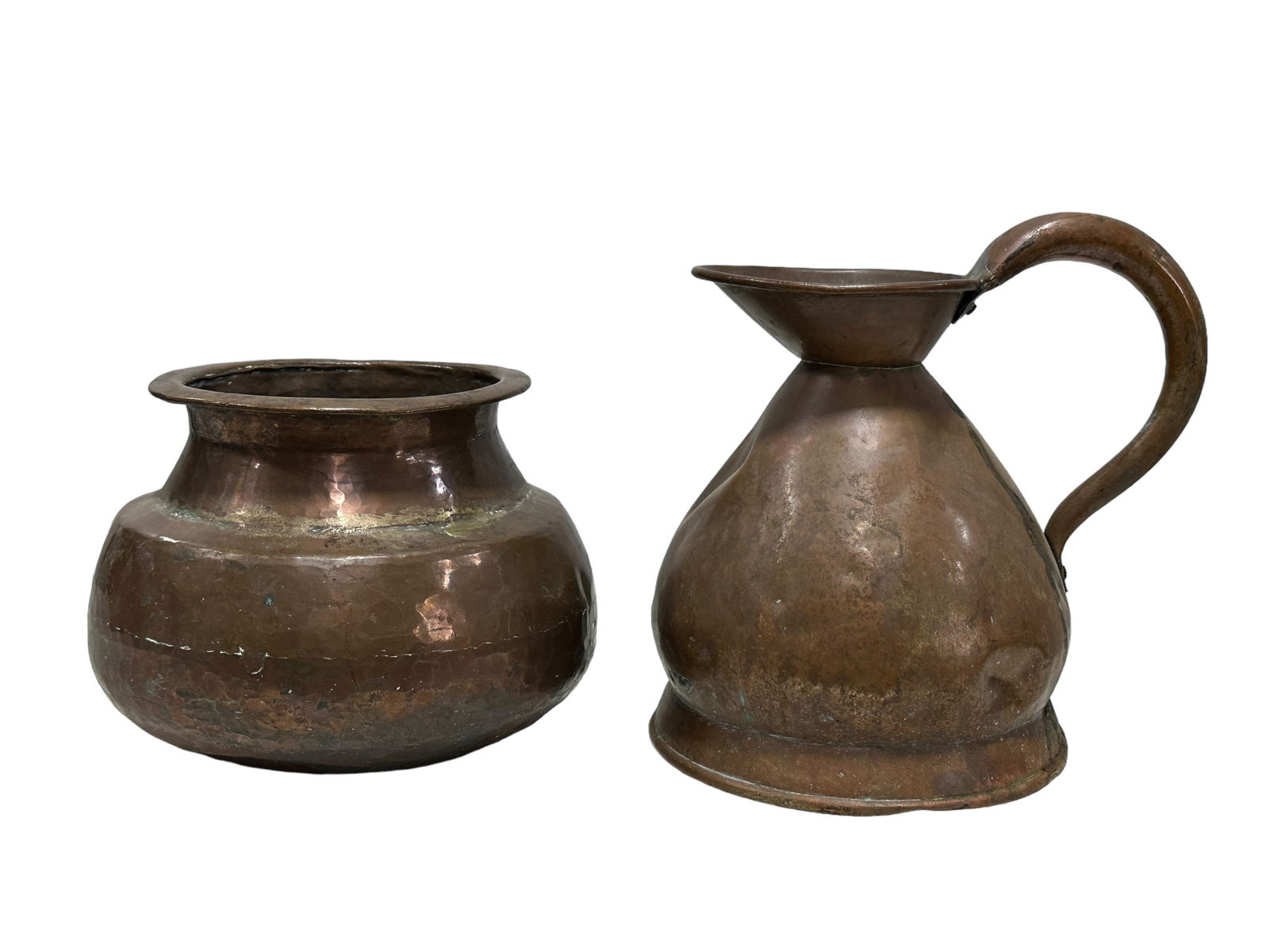 Antique Copper Pot & Pitcher (1 of 8)