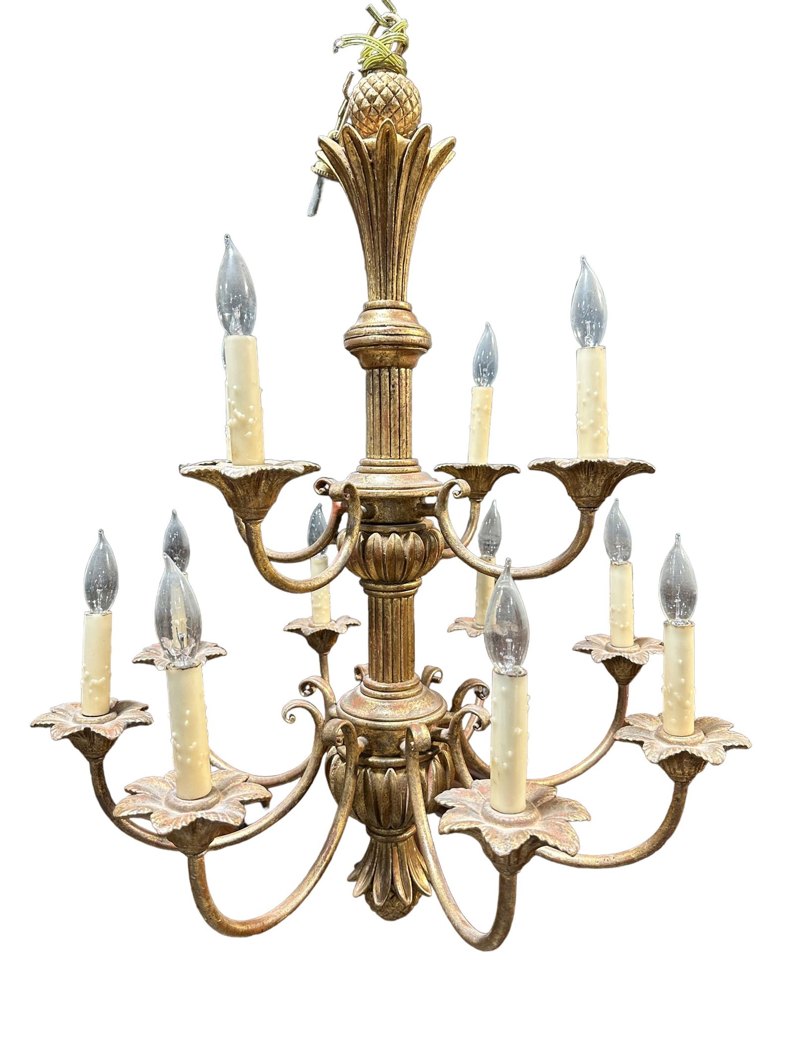 11 Arm Vintage Chandelier (1 of 4)