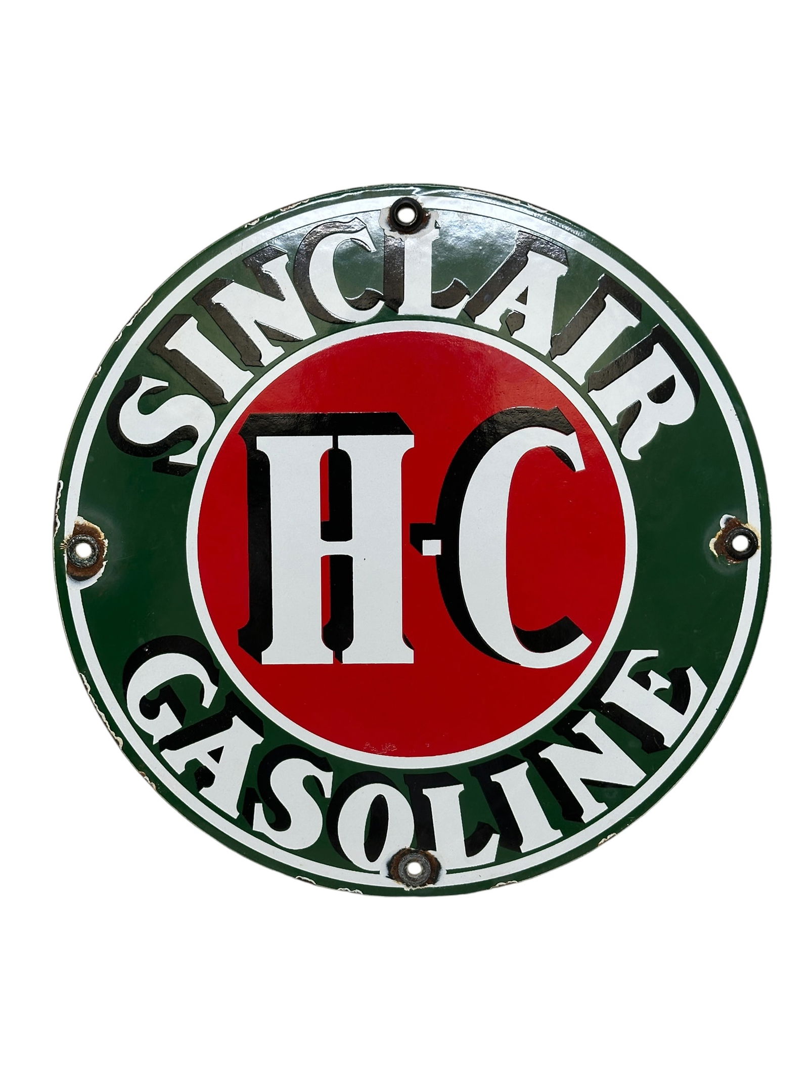 Porcelain Sinclair H-C Gasoline Sign (1 of 6)