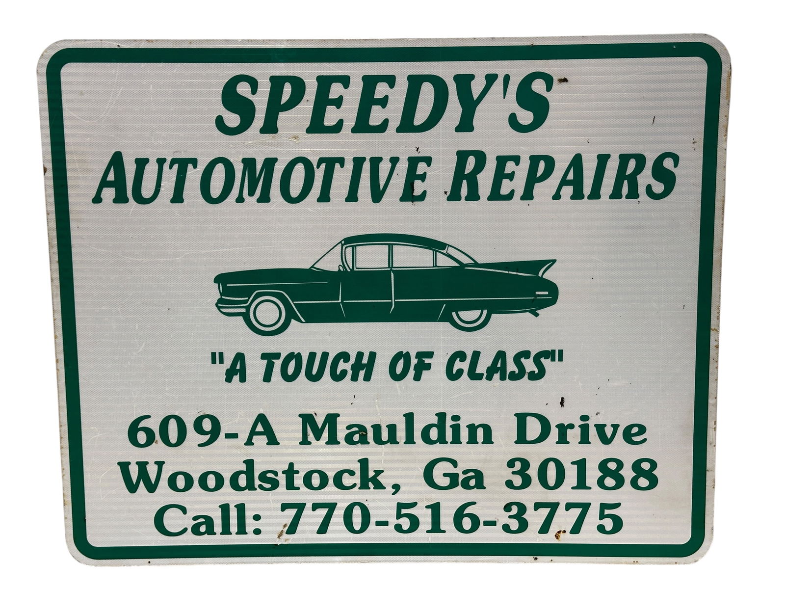 Large Speedy Automotive Repairs Aluminum Clad Sign (1 of 9)