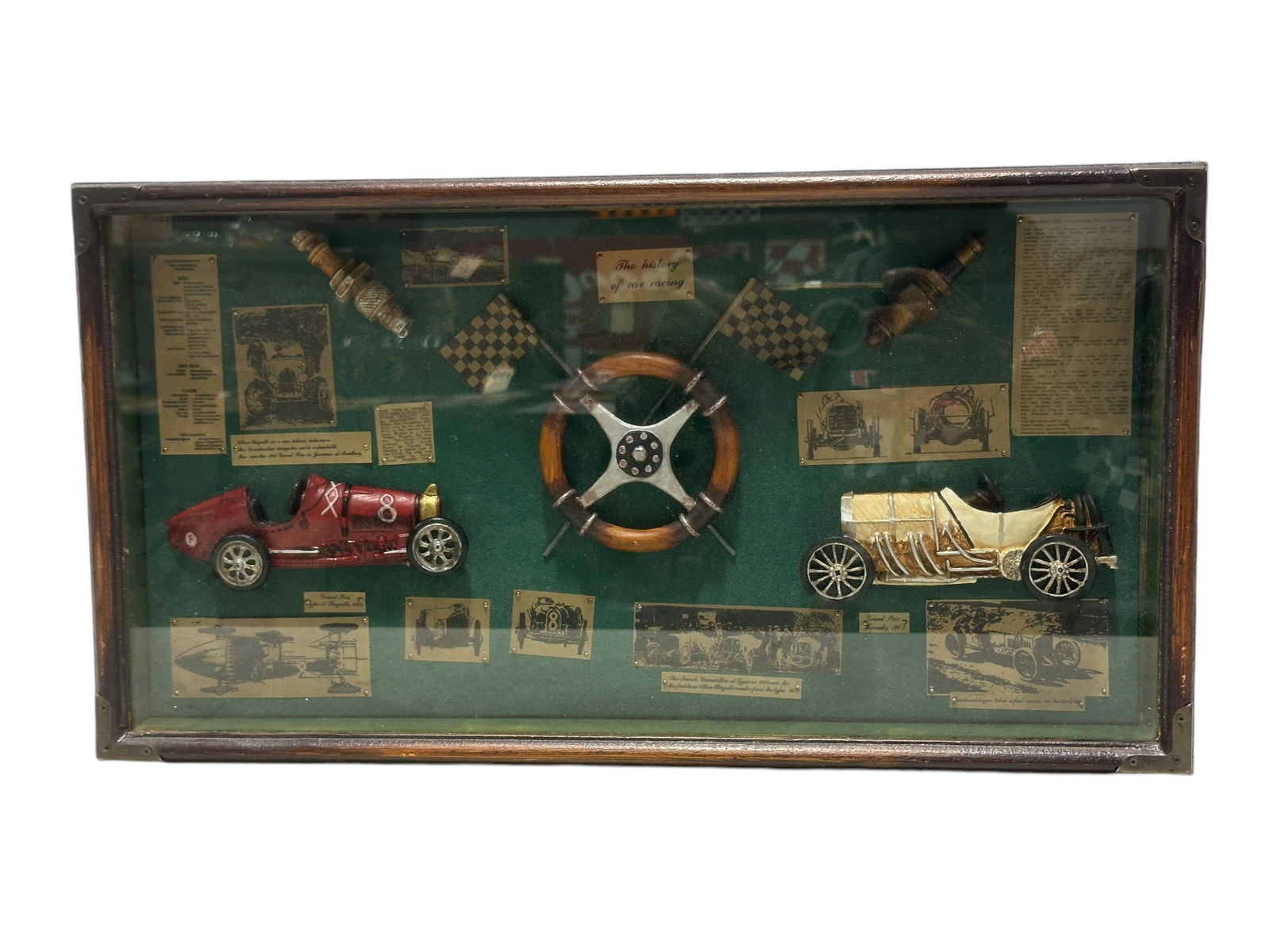 "The History of Car Racing" 3D Shadowbox (1 of 10)