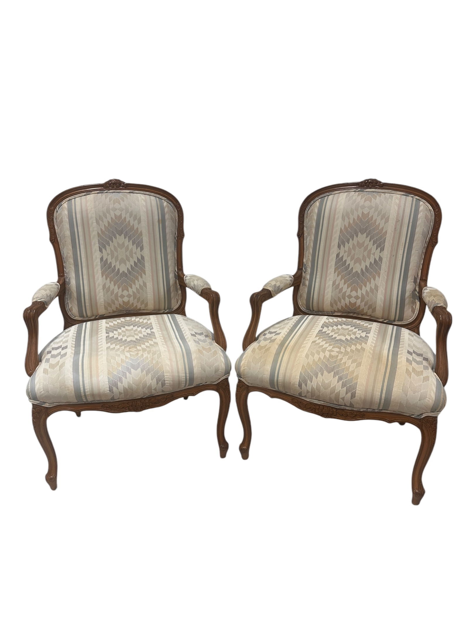 Pair of Antique French Provincial Chairs (1 of 10)