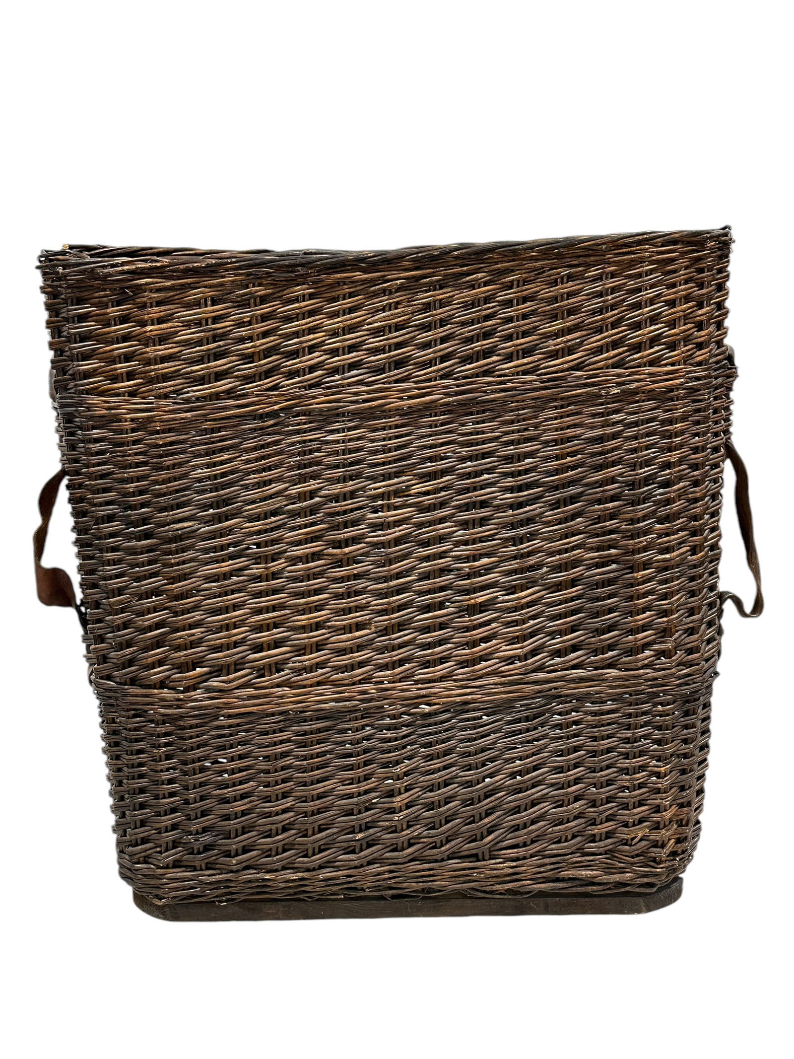 Wicker Basket w/ Leather Handles (1 of 6)