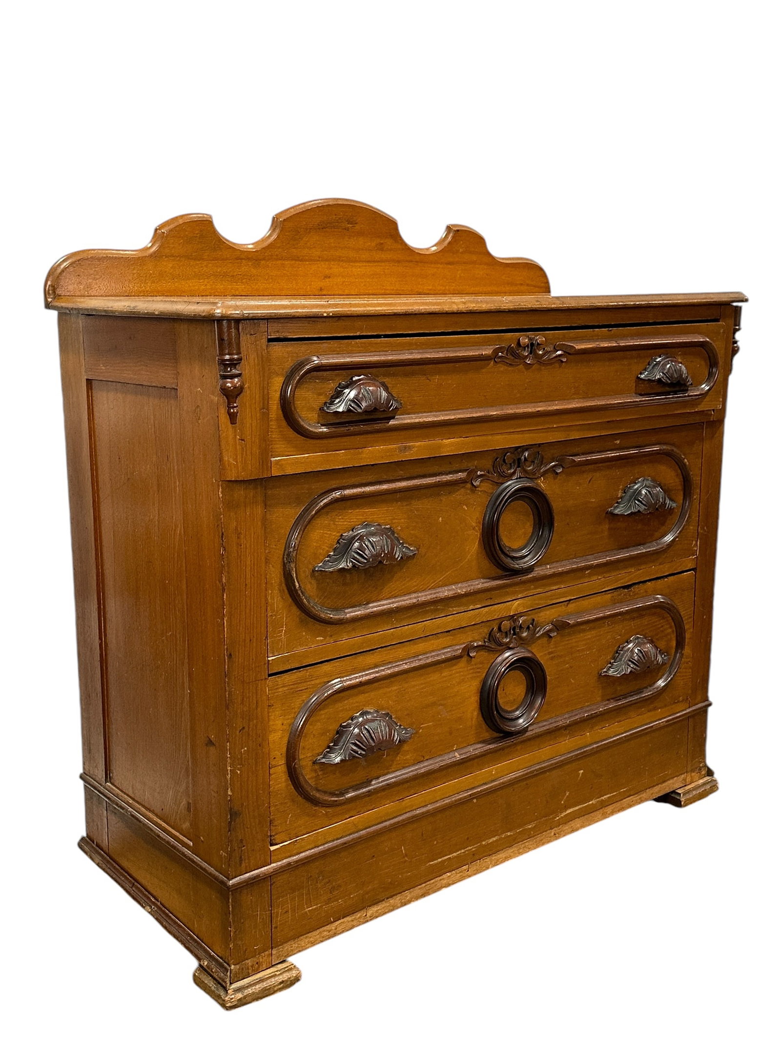 Antique Victorian 3 Drawer Chest (1 of 8)