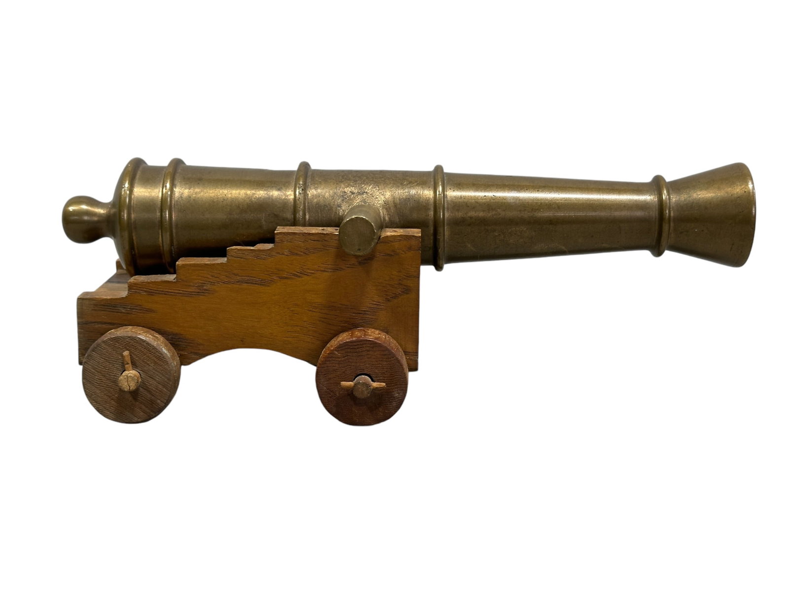 Bronze Cannon w/ Wood Carriage (1 of 5)