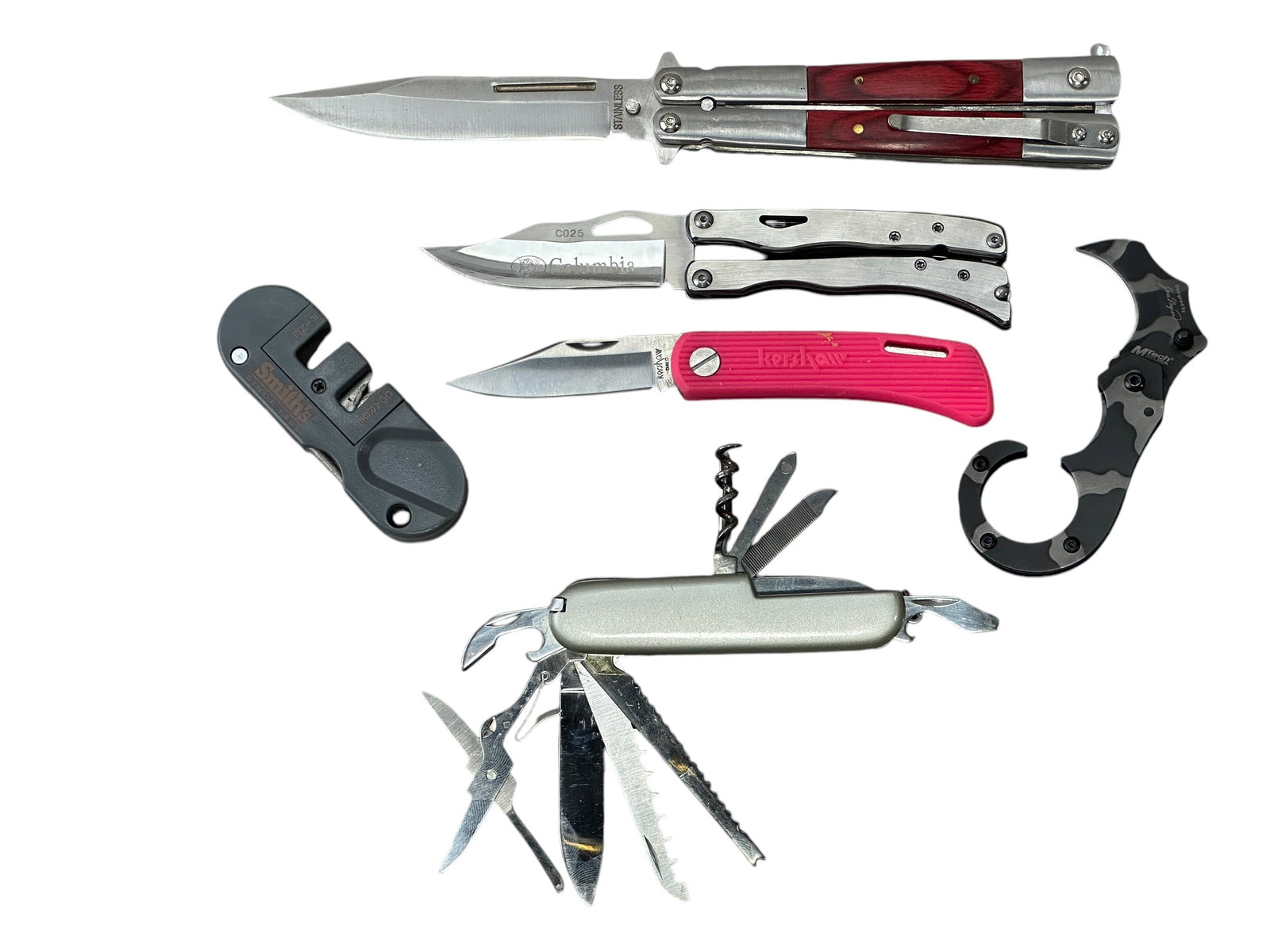 Lot of 5 Knives & Sharpener (1 of 3)