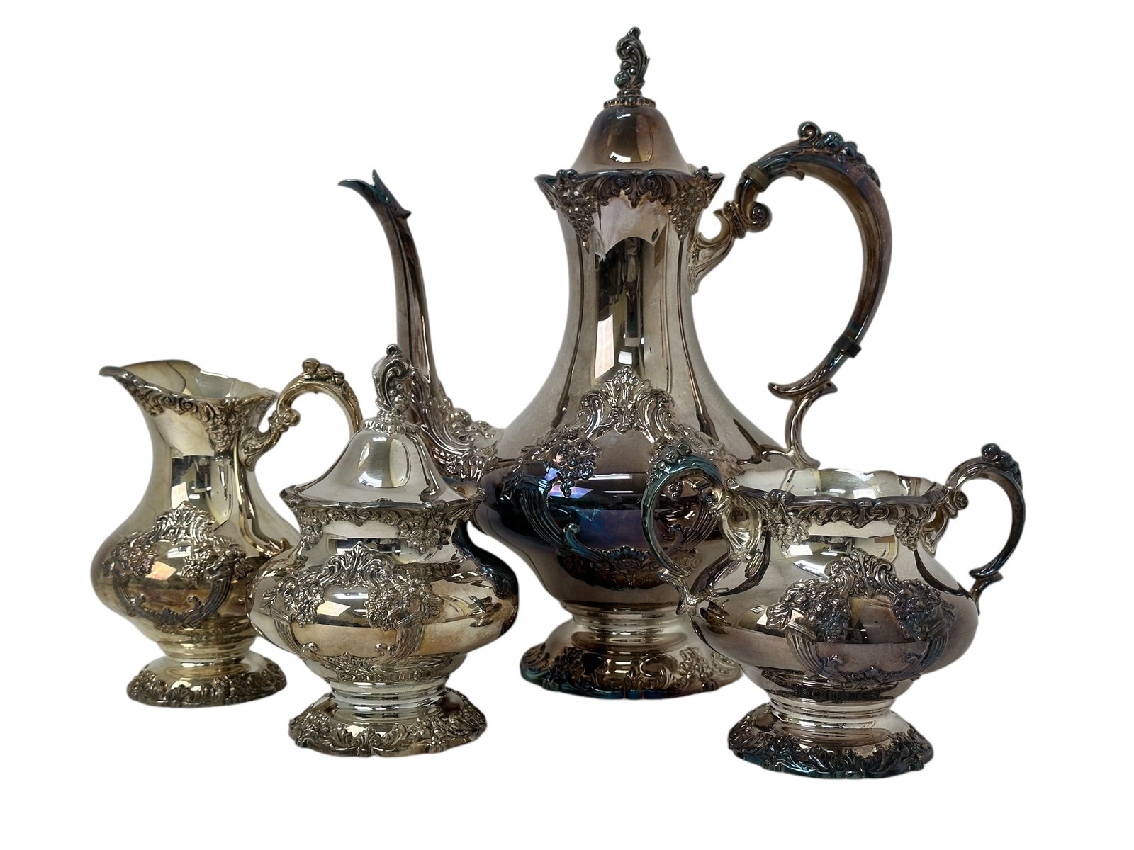 4 Pc Reed & Barton King Francis Tea Set (1 of 7)